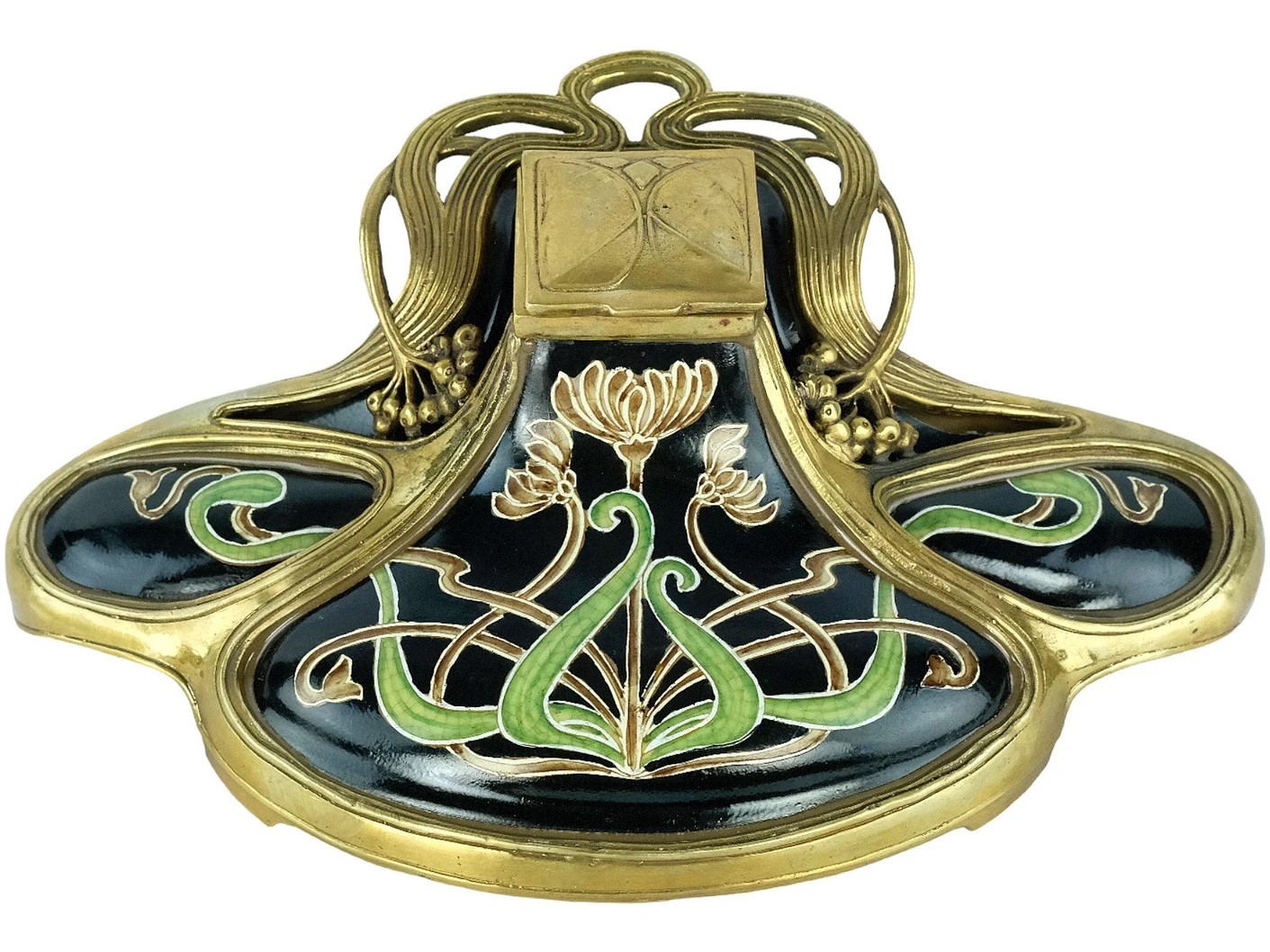 Buyer Be Aware! Bronze Mounted Porcelain Inkwell