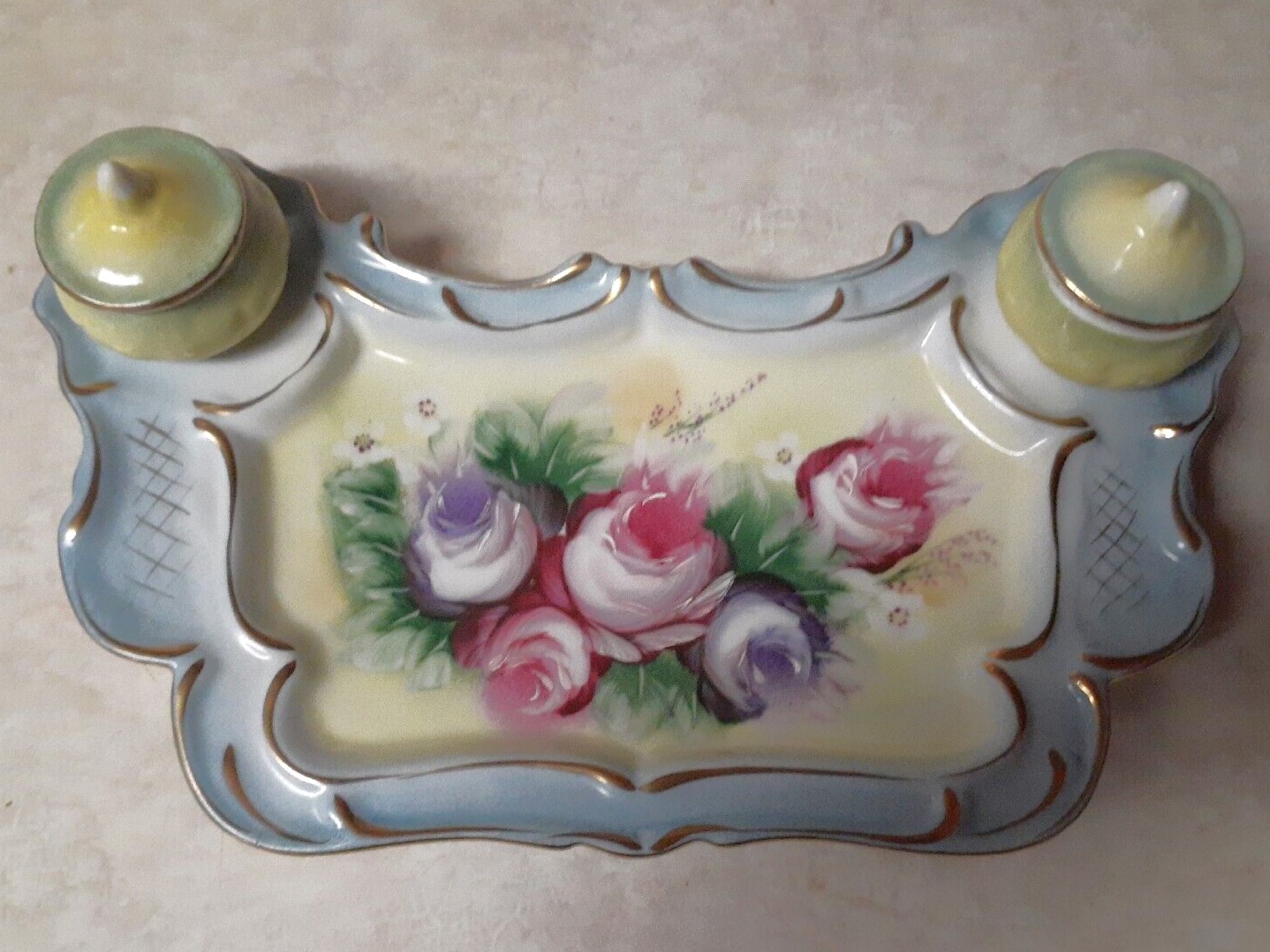 Buyer Be Aware! “Fine” European Porcelain Double Inkstands