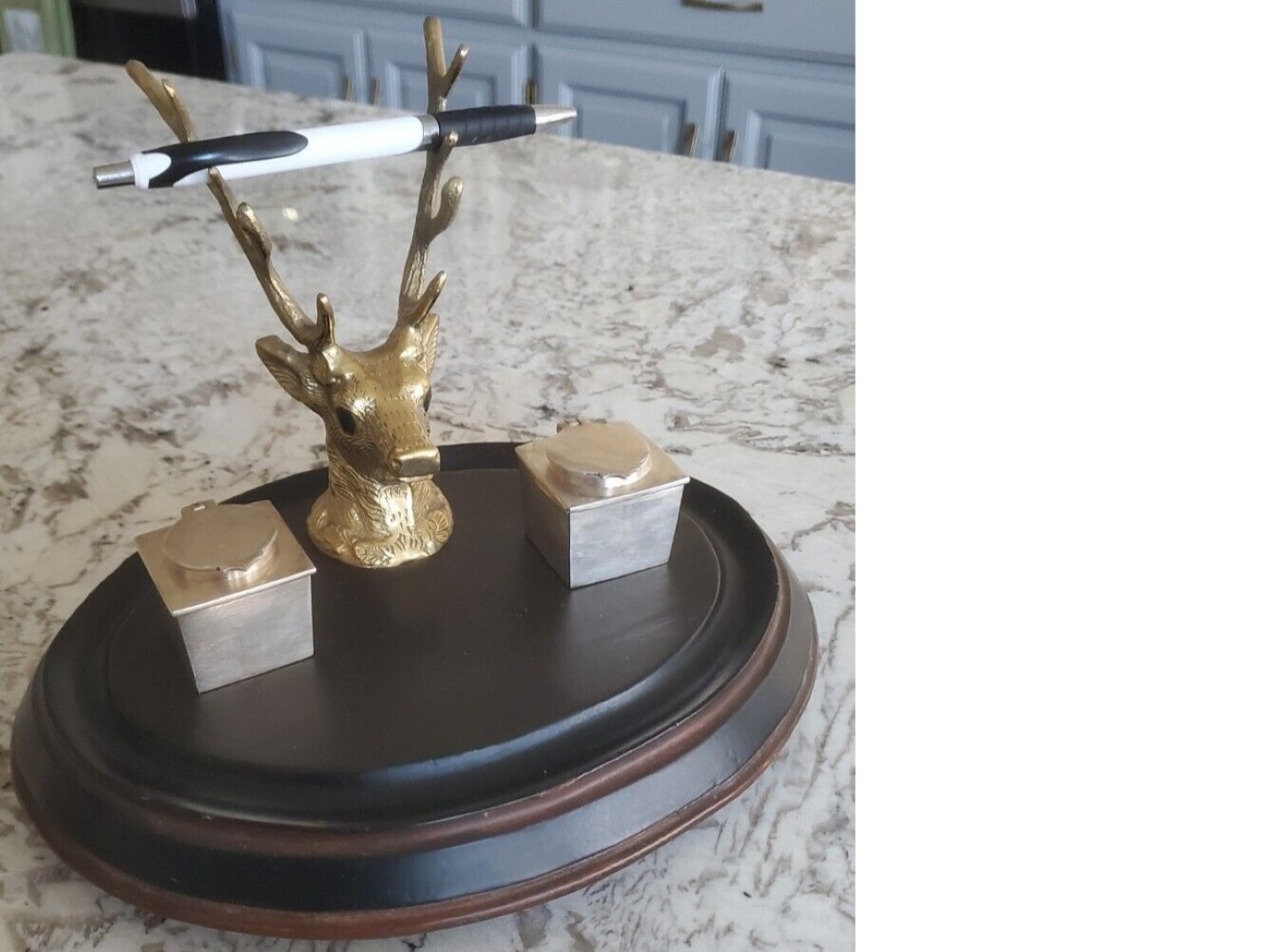 Buyer Be Aware! – “Vintage” Stag Inkwell