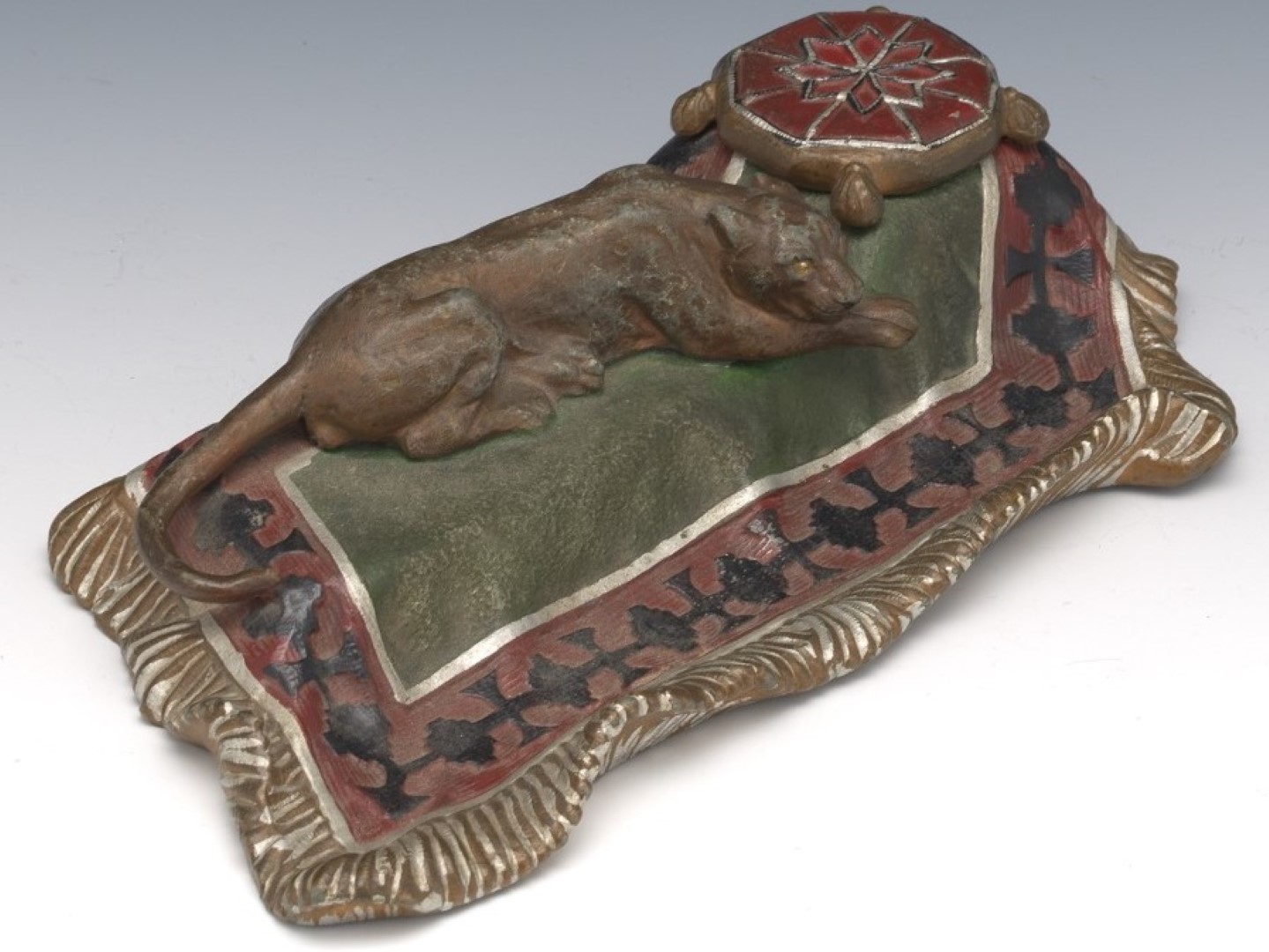 Leopard on an Oriental Rug