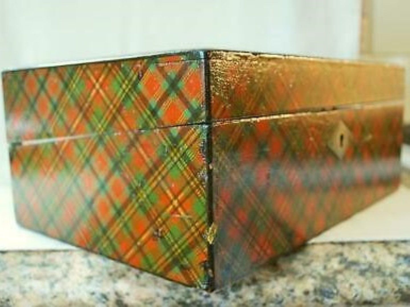 Mauchline Tartan Ware Writing Slope