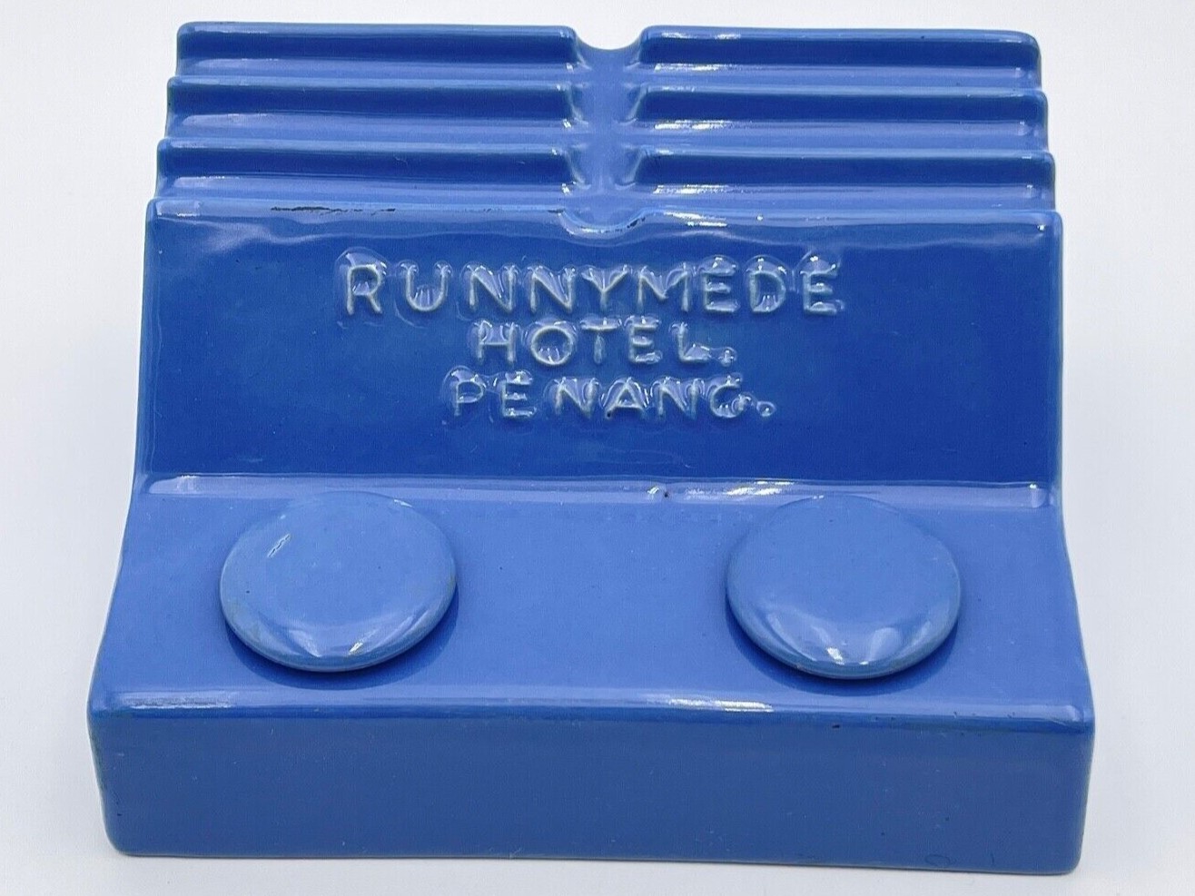 Royal Doulton Blue Pottery Inkstand