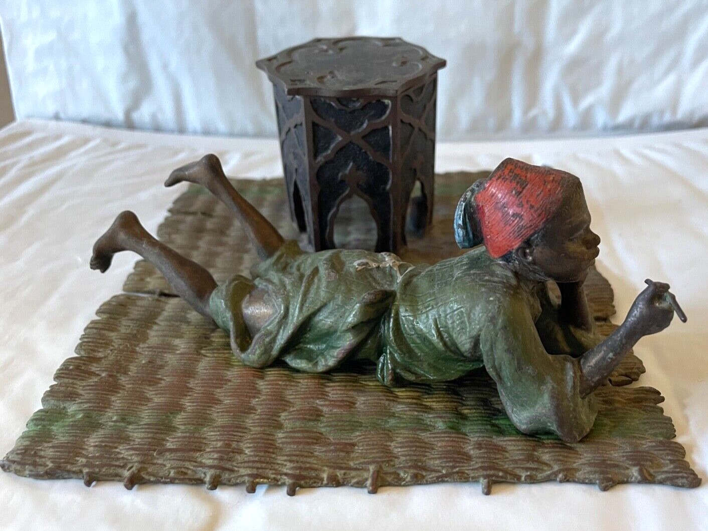 Smoking Arab Boy on a Carpet