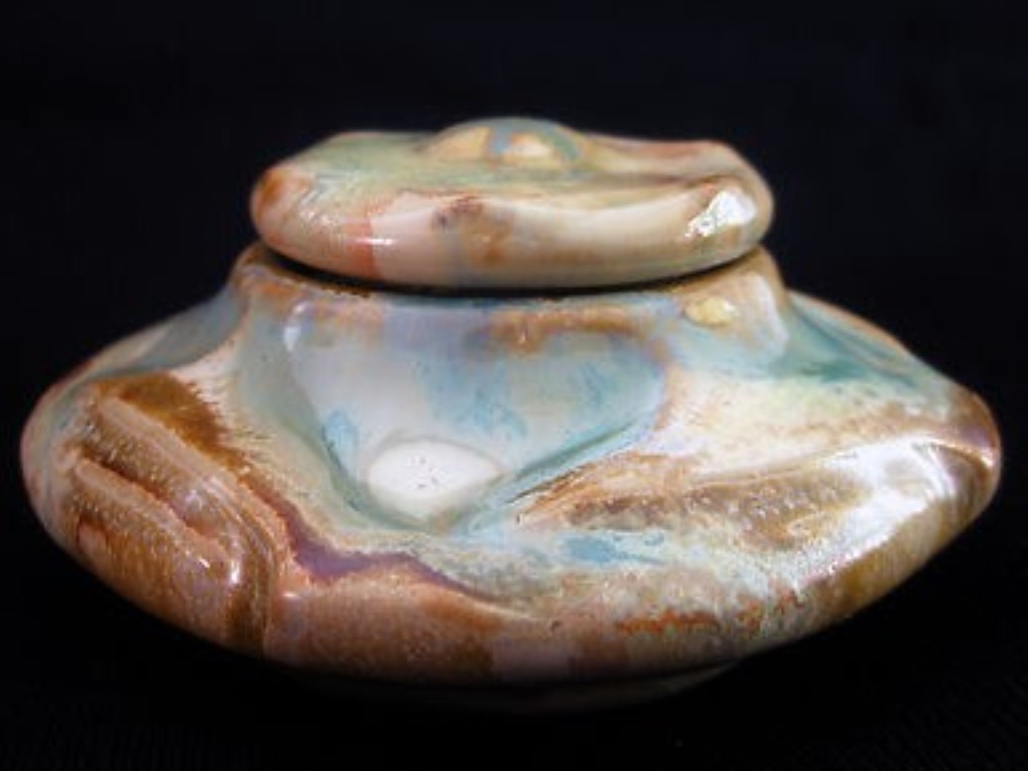 Dalpayrat Flambé Glazed Art Nouveau Inkwell