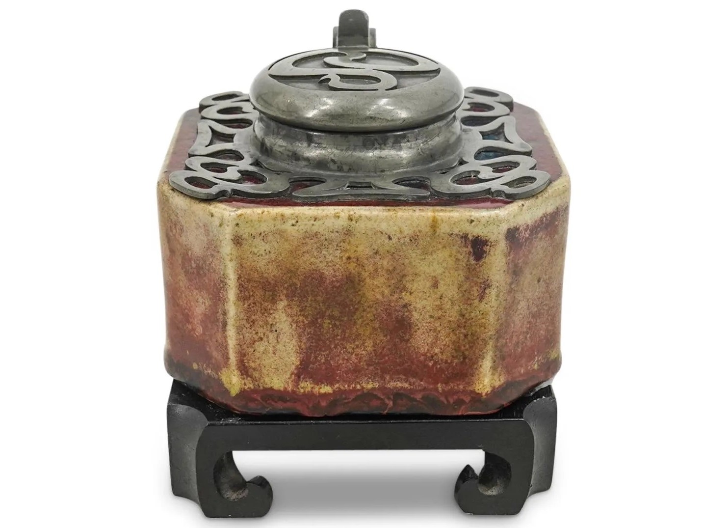 Dalpayrat Octagonal Stoneware Inkwell