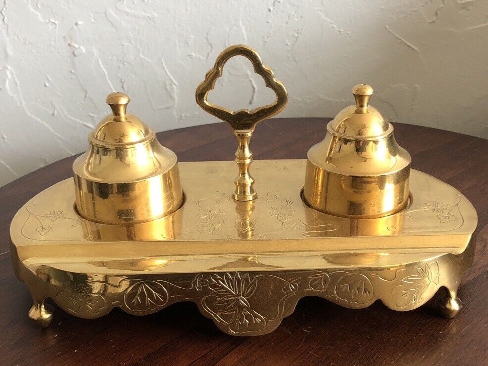 Buyer Be Aware – Ethan Allen Brass Inkstand