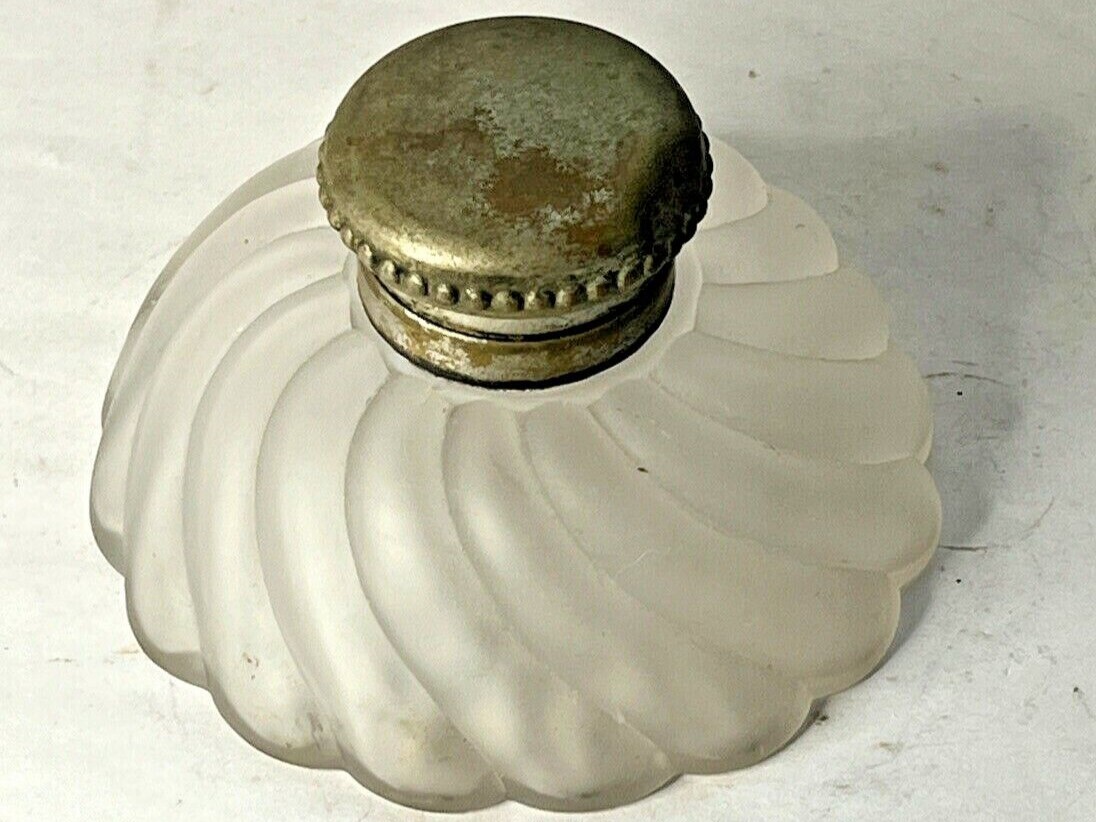 Frosted Glass Inkwell