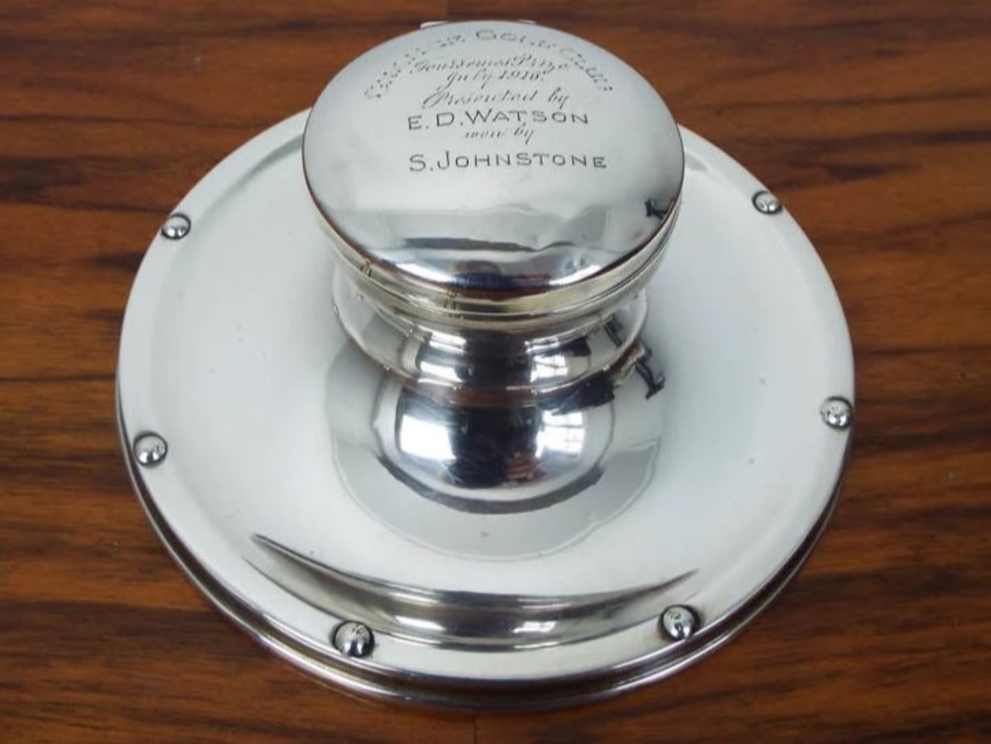 Sterling Silver Capstan Golf Trophy