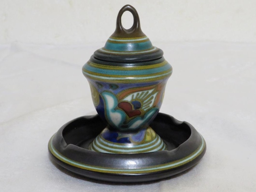 Gouda Pottery Inkwell