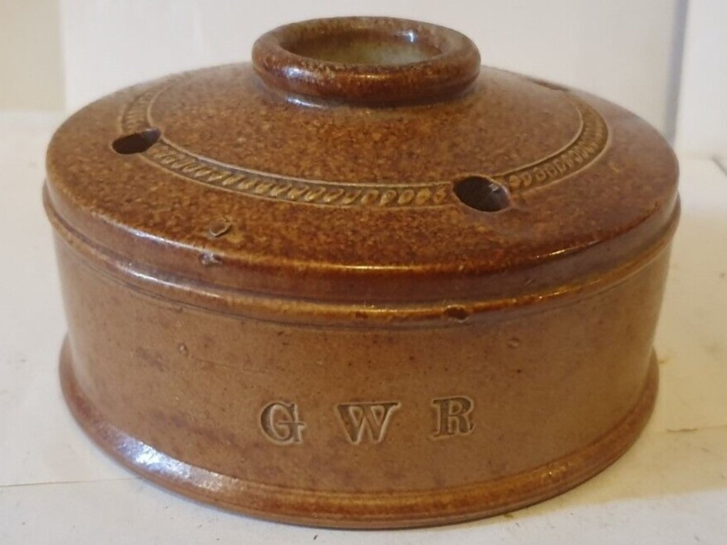GWR Stoneware Inkwell