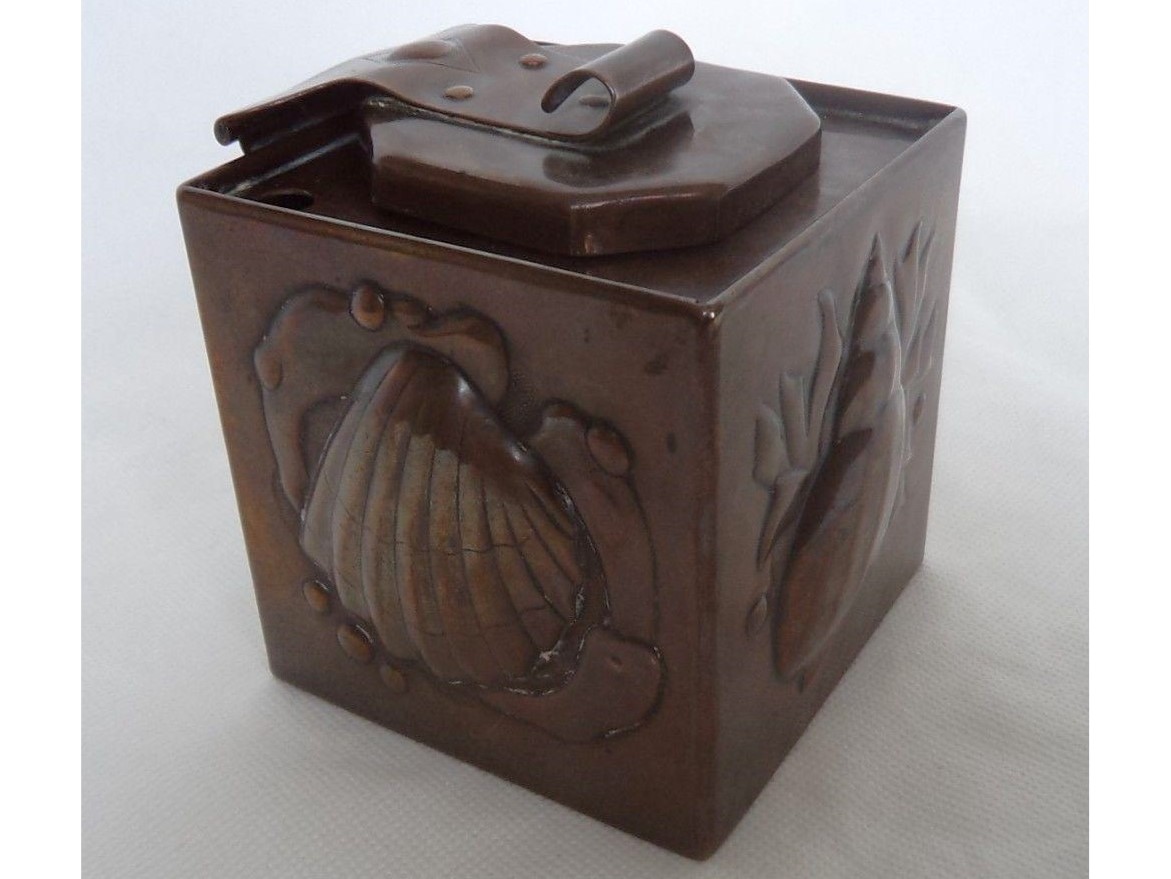 Newlyn Copper Inkwell