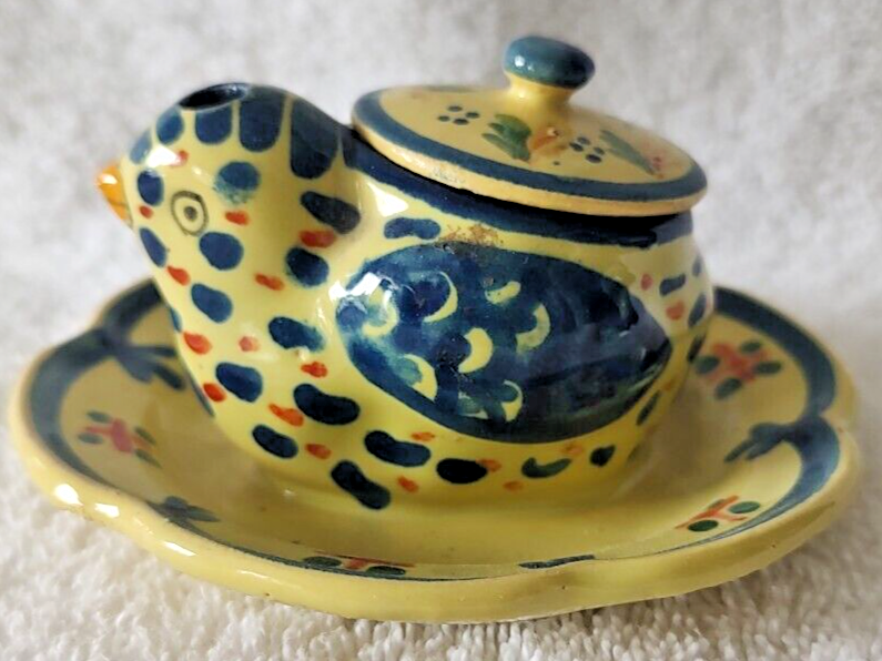 Henriot Quimper Bird Inkwell