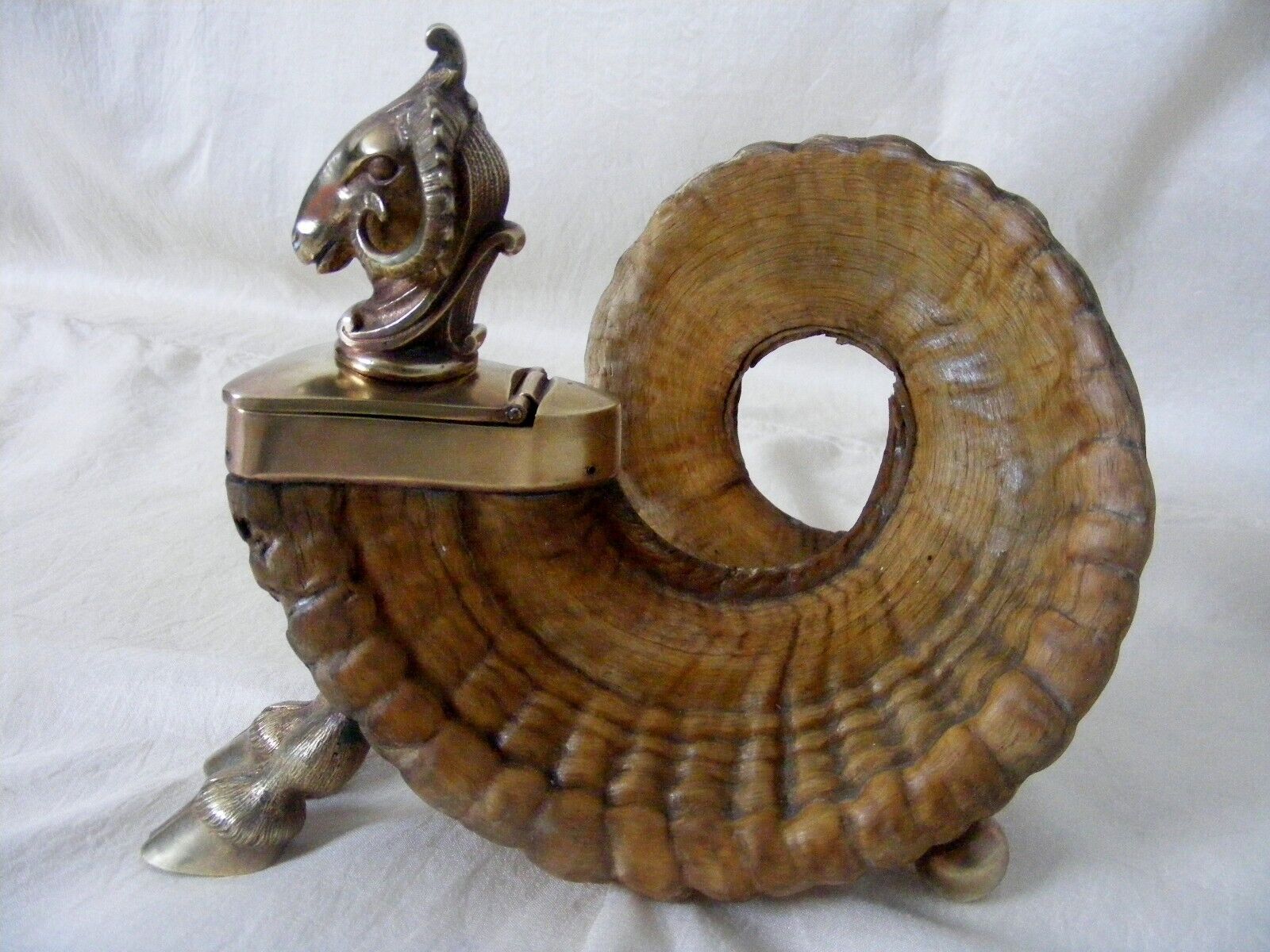 Ram’s Horn Inkstand