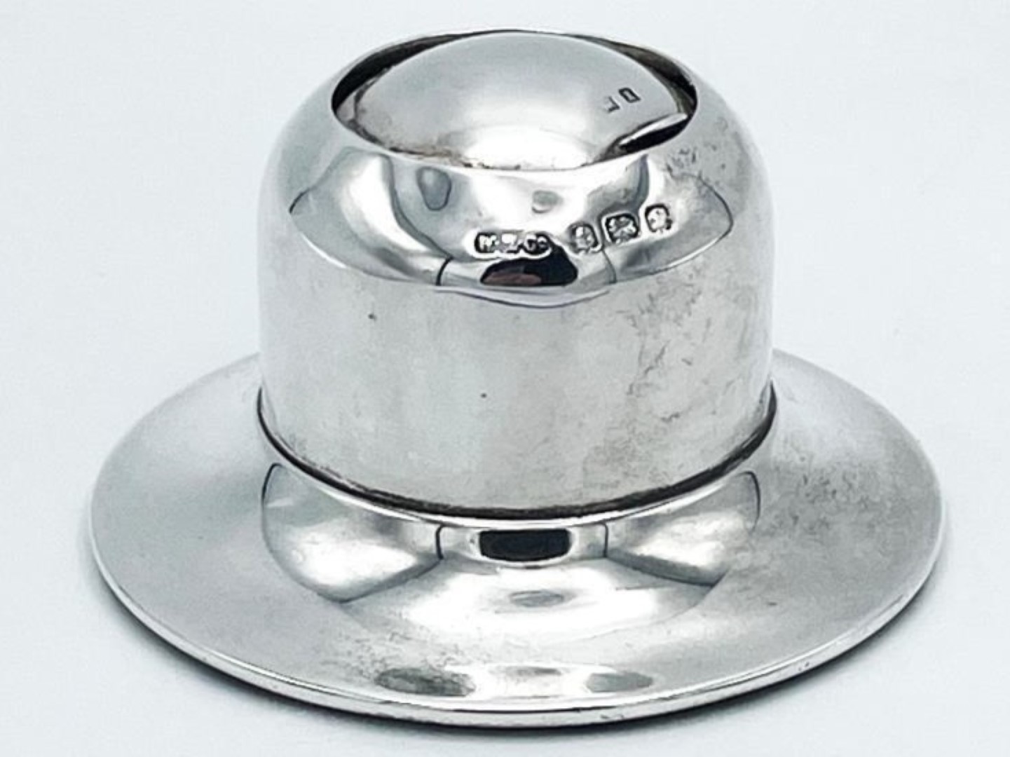 Art Deco Silver Inkwell