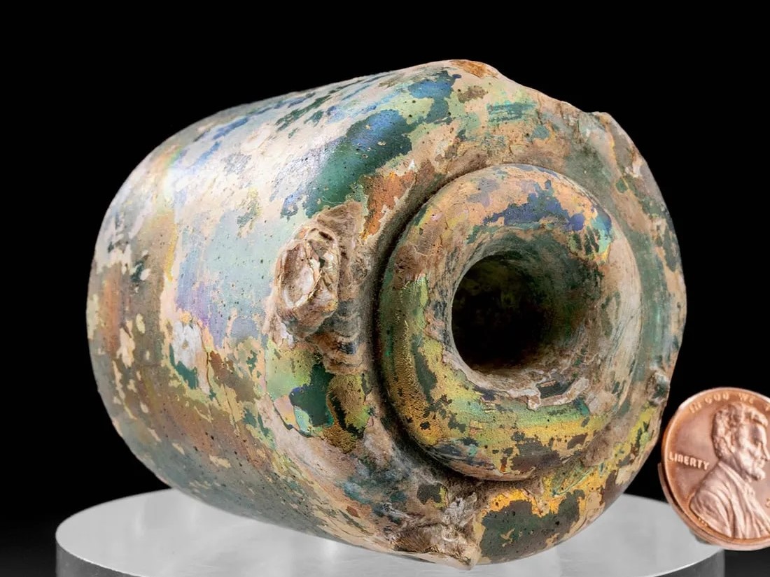 Roman Glass Inkwell