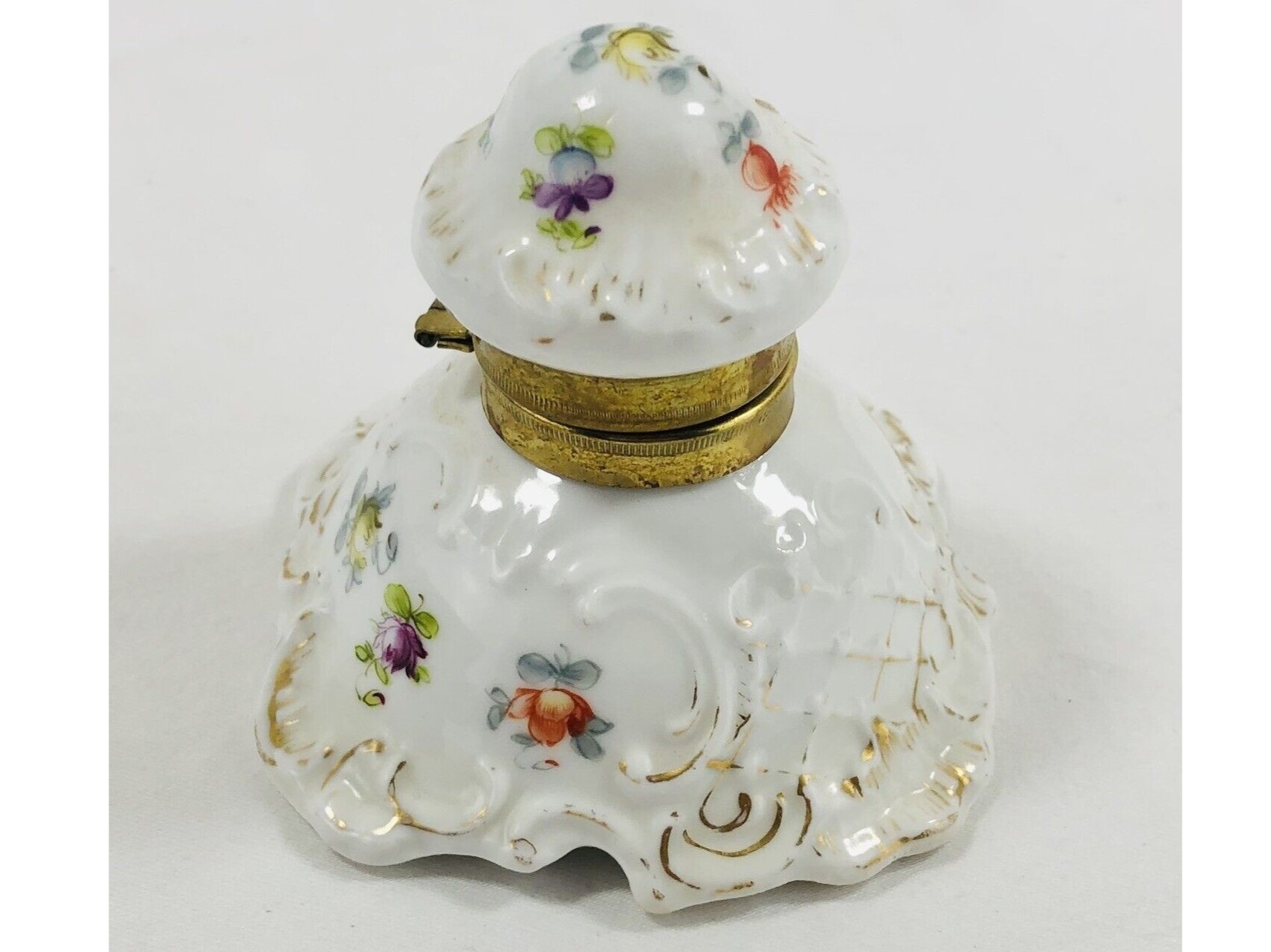 Dresden Porcelain Inkwell