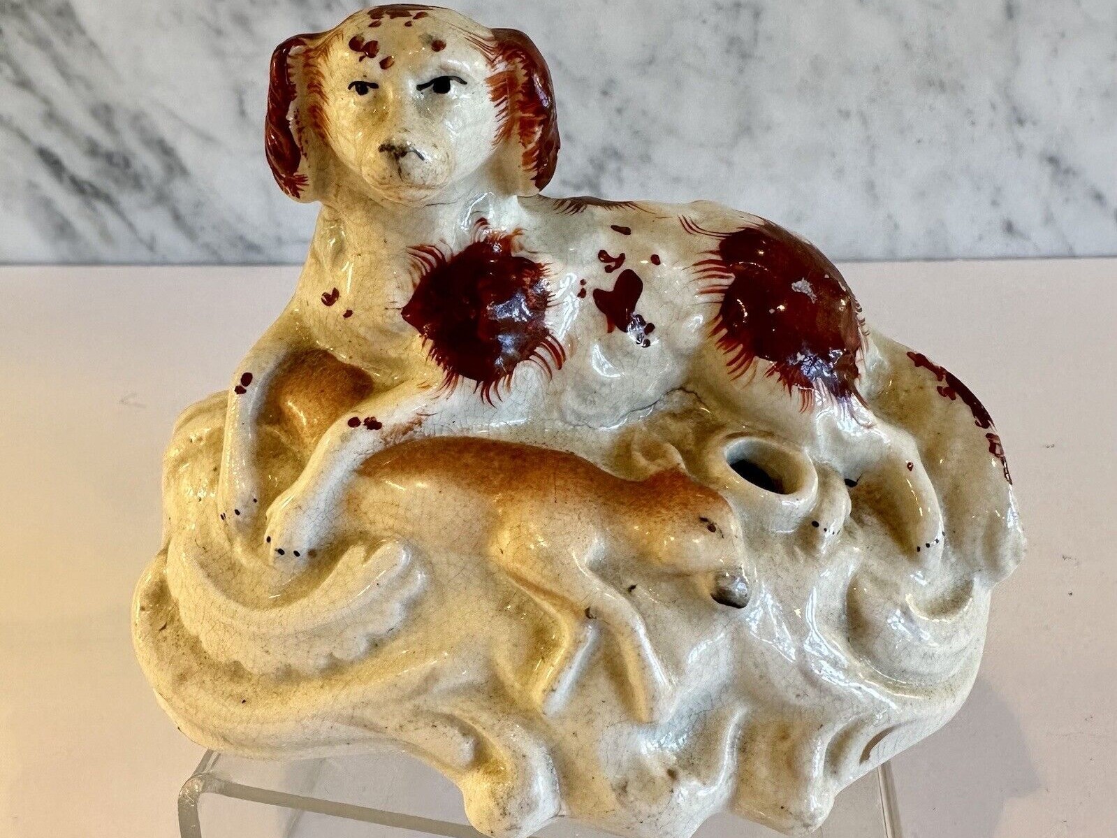 Staffordshire Spaniel with Hare