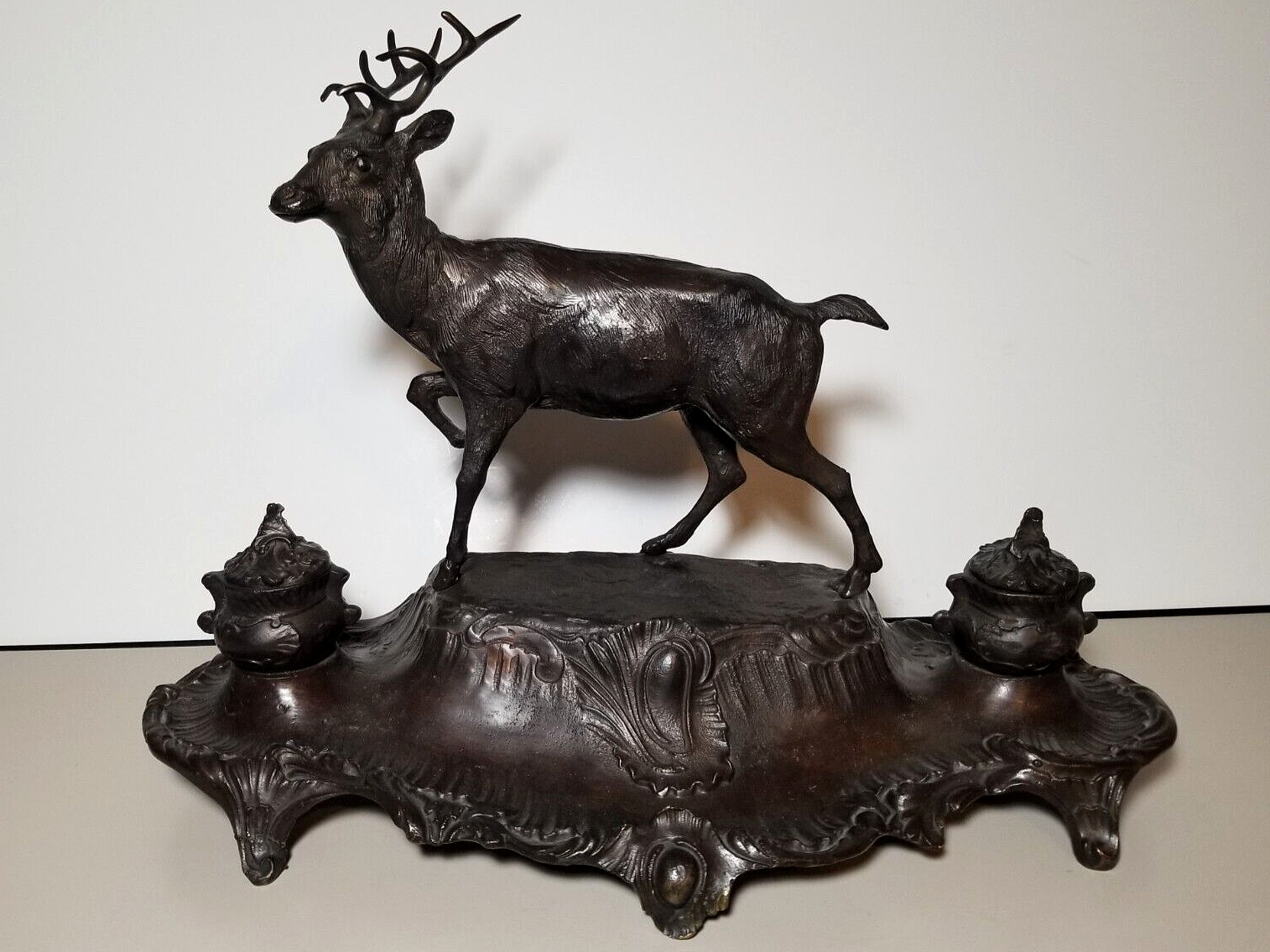 Stag Double Inkstand