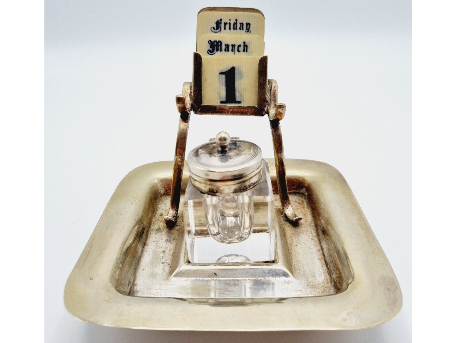 Inkstand with Perpetual Calendar