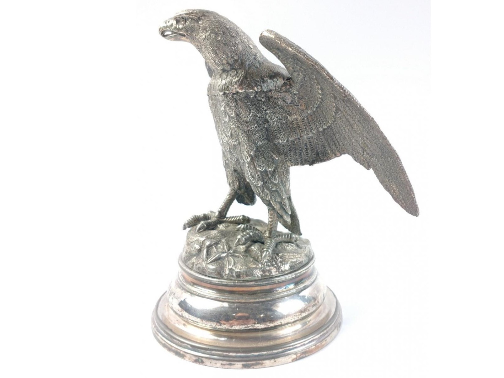 Silverplated Eagle with Spread Wings