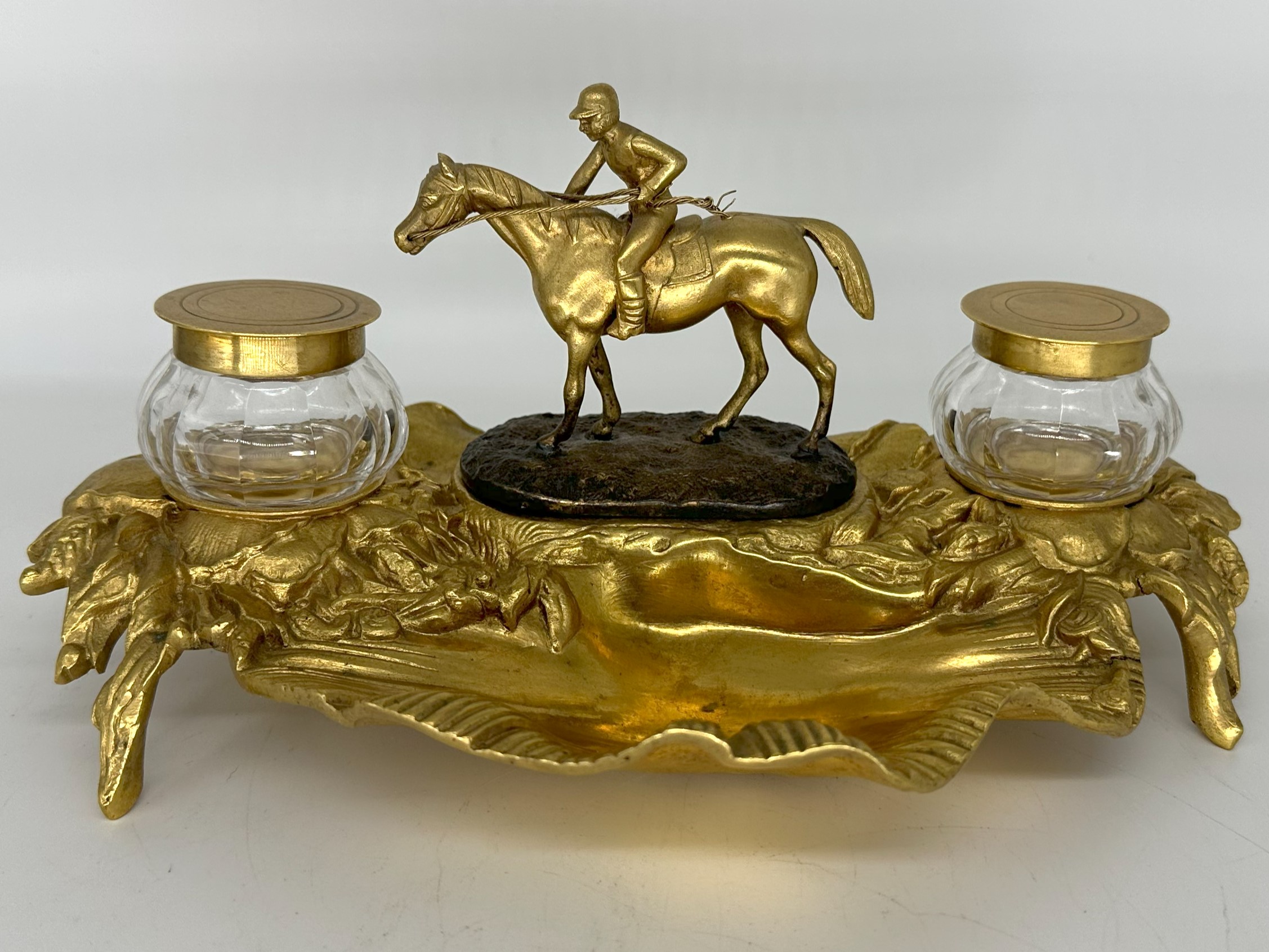 Equestrian Double Inkstand