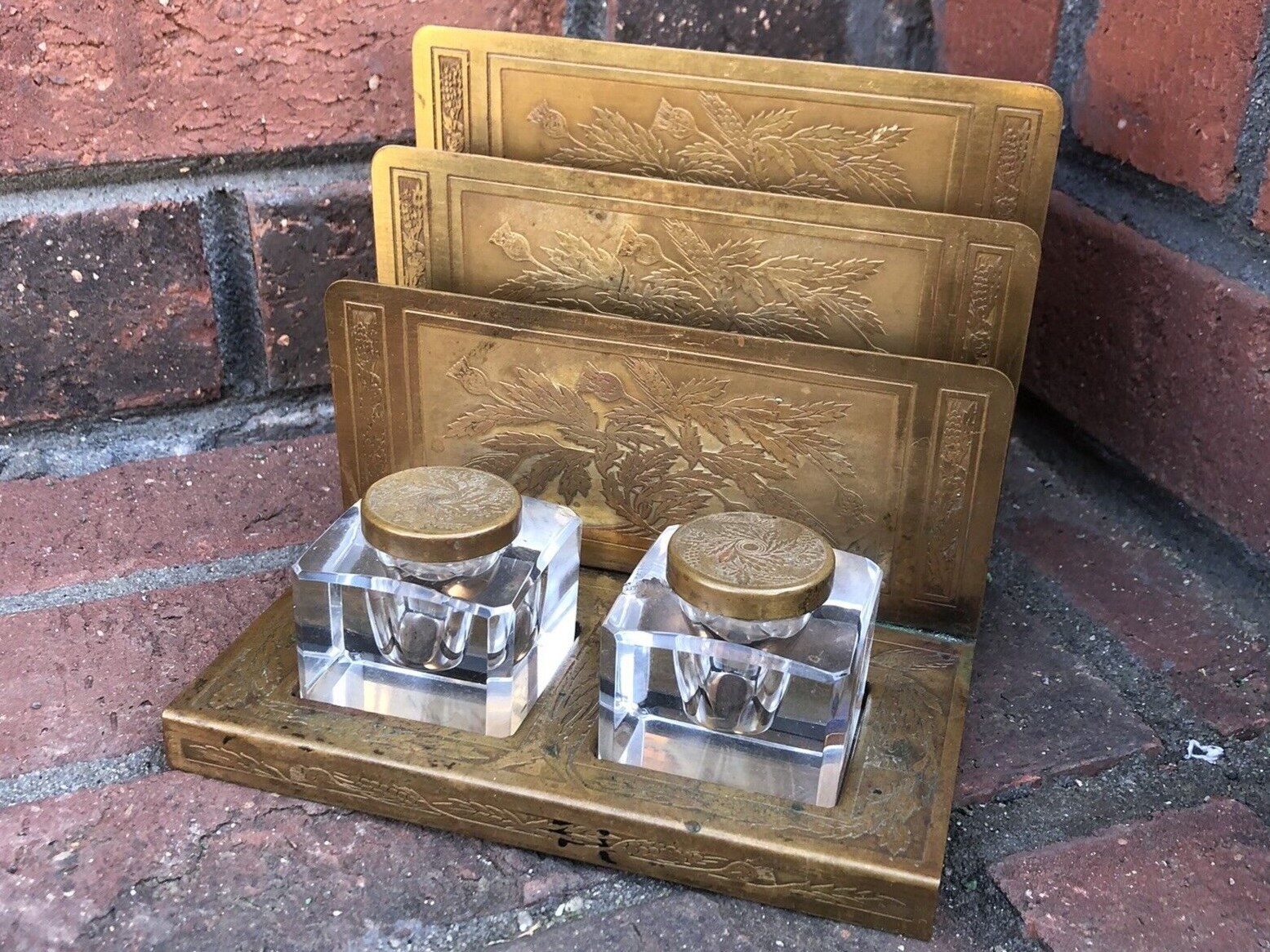 Combination Inkstand and Letter Holder