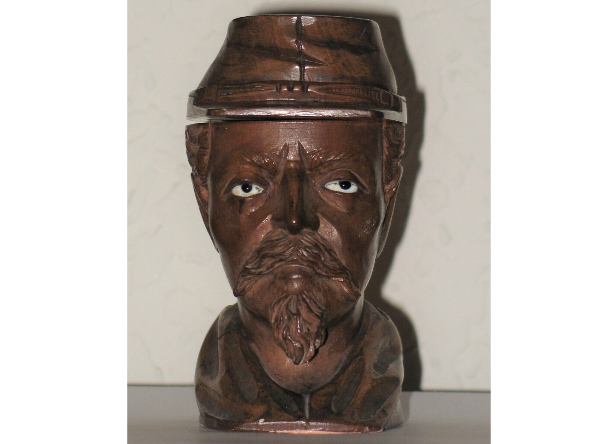 Busts of Three Different Males – Carved Wood