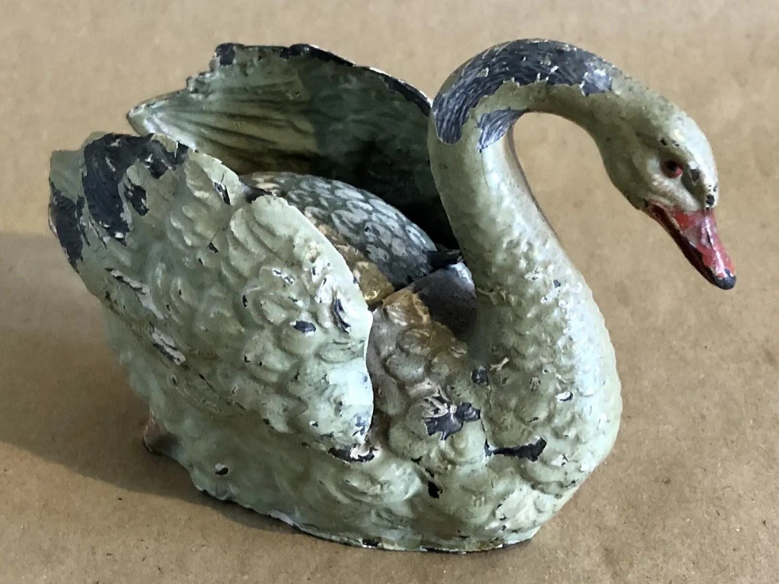 Cast Metal Figural Swan