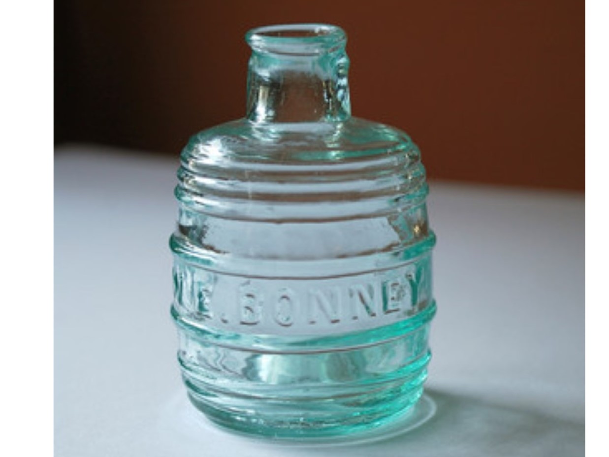 W. E. Bonney Barrel Ink Bottle