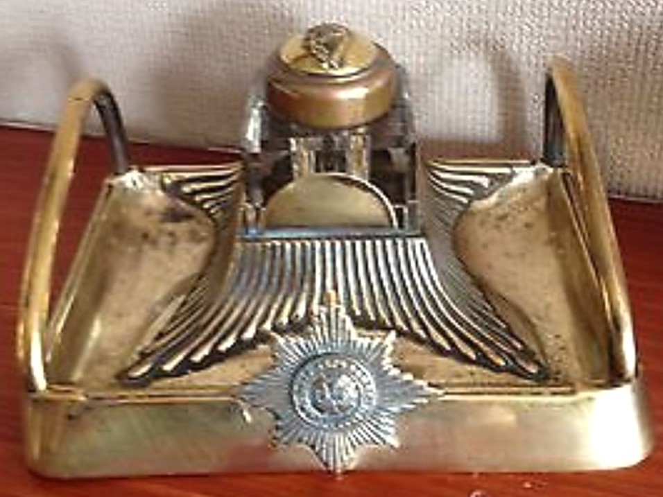 WWI Irish Guards Inkstand