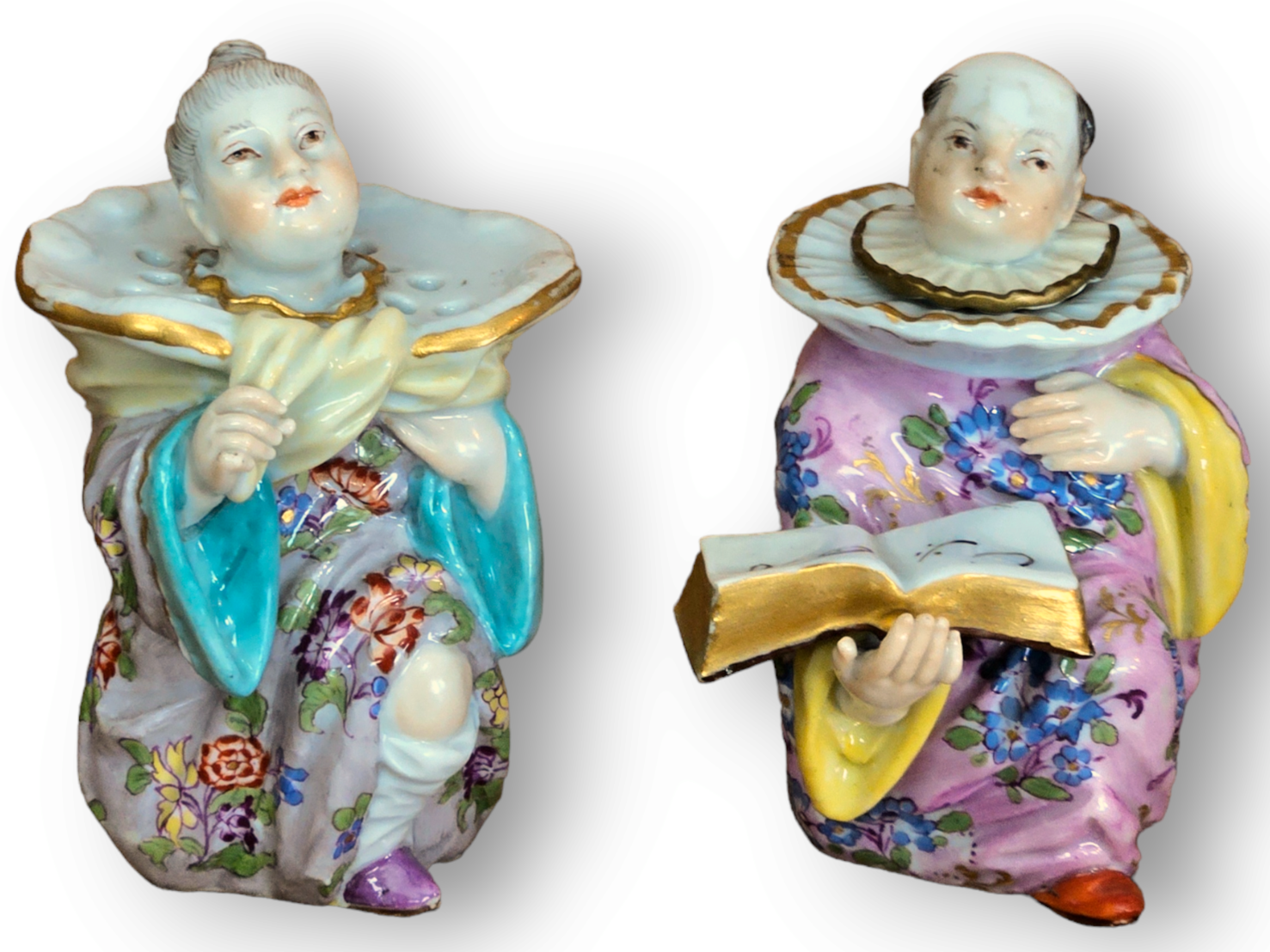 Meissen Figural Inkwell and Sander