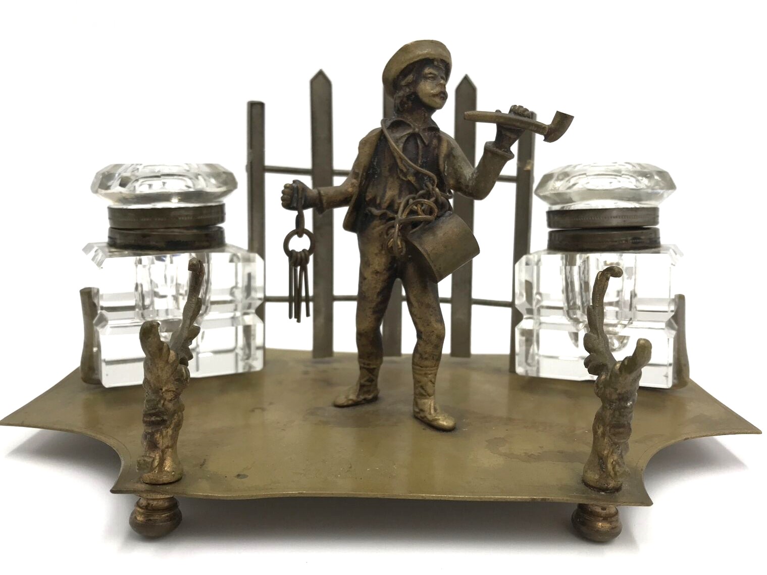 Laborer Smoking a Pipe