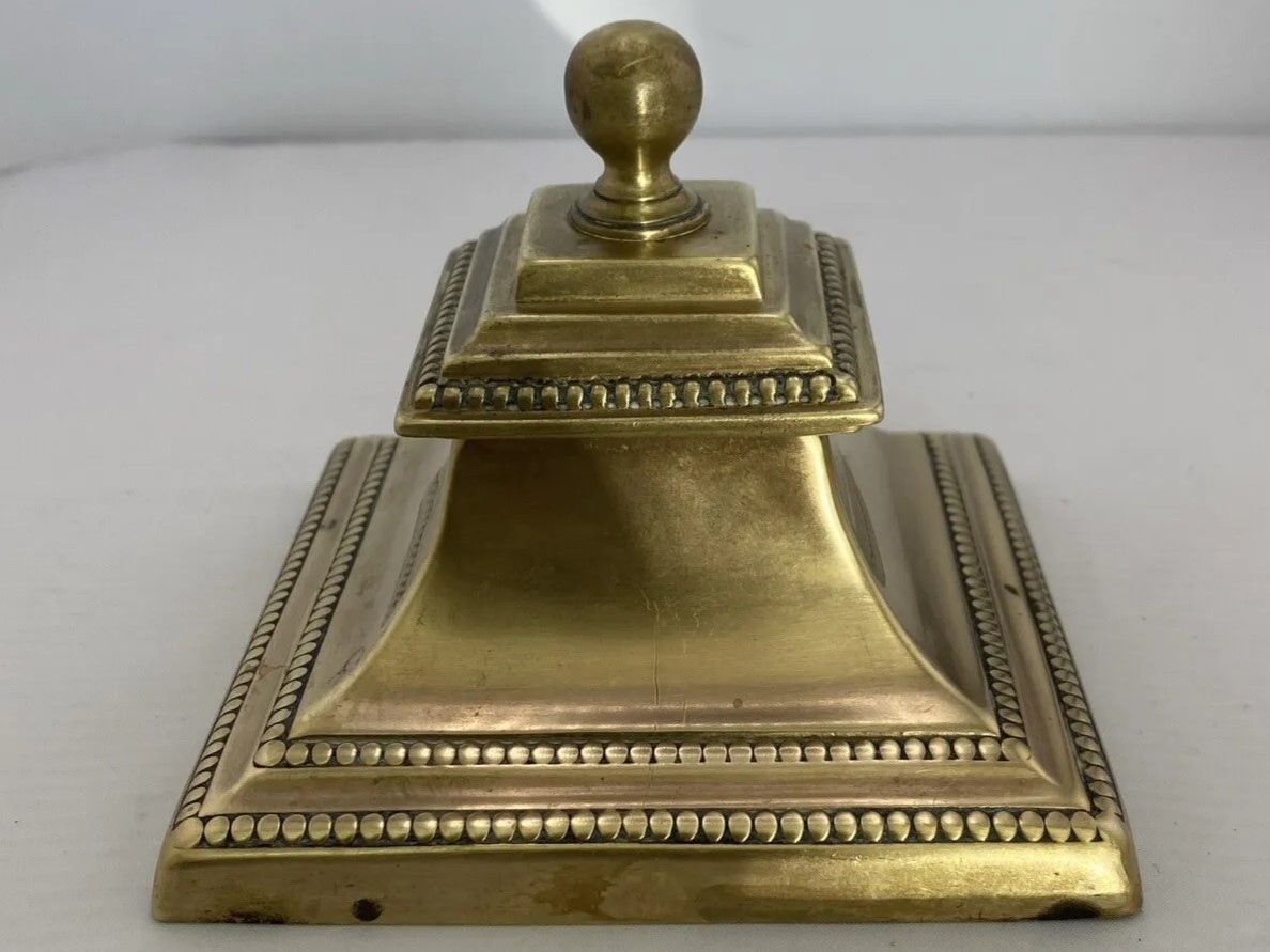 Brass Inkwell