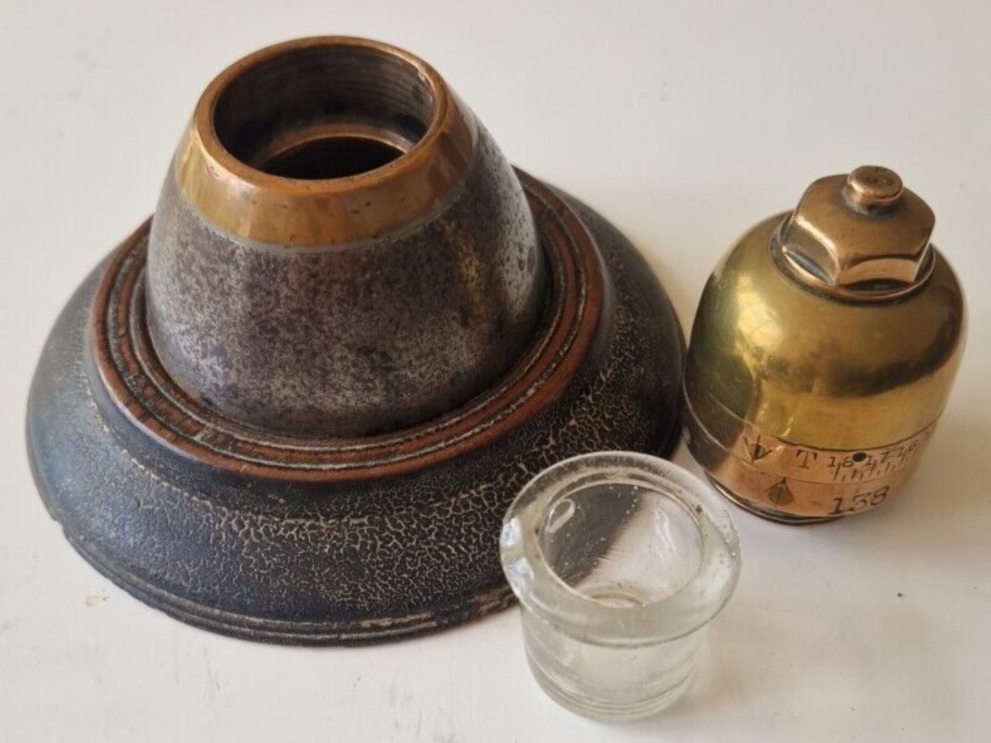 Trench Art Inkwell