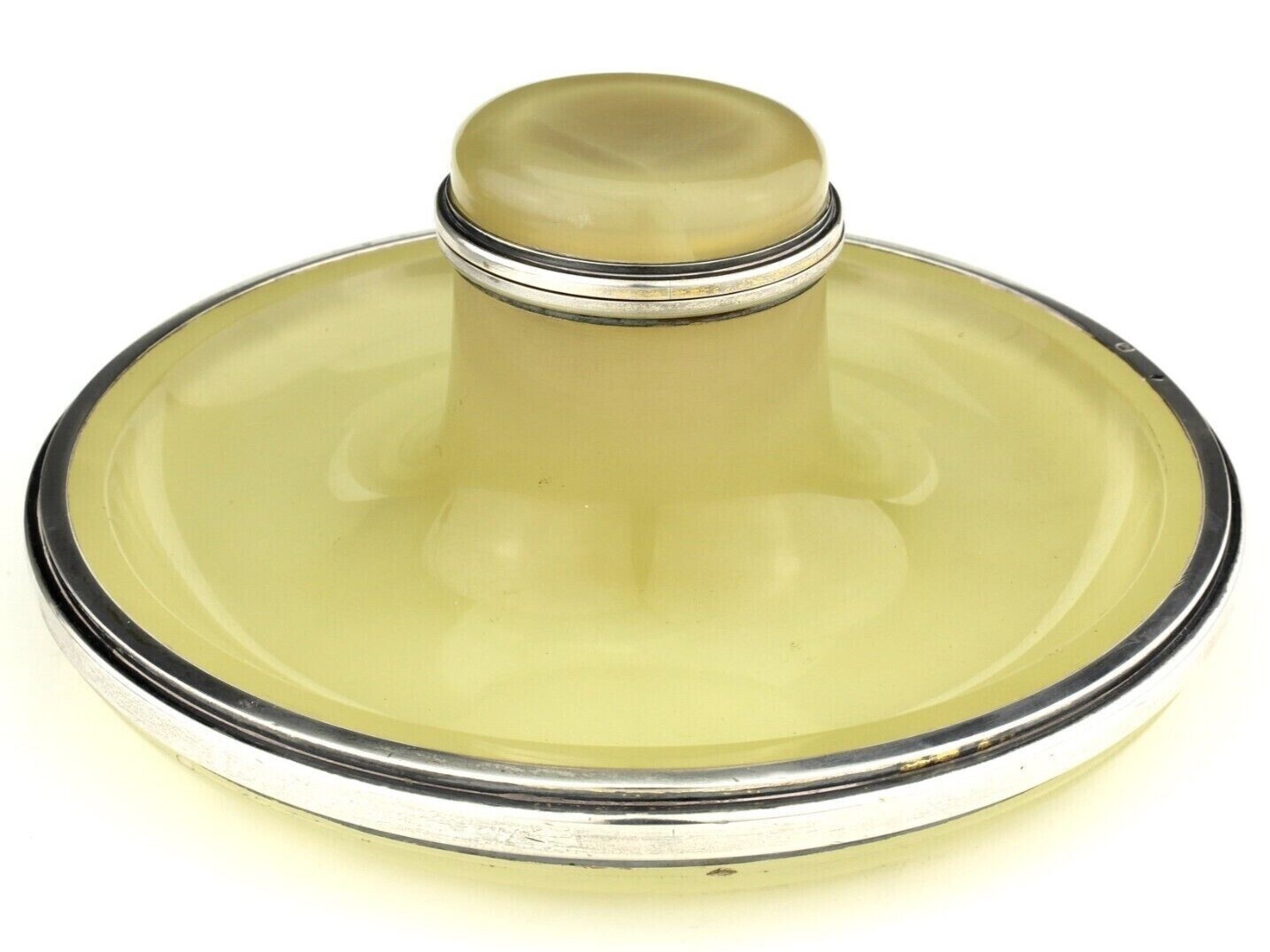 Onyx and Silver Inkstand