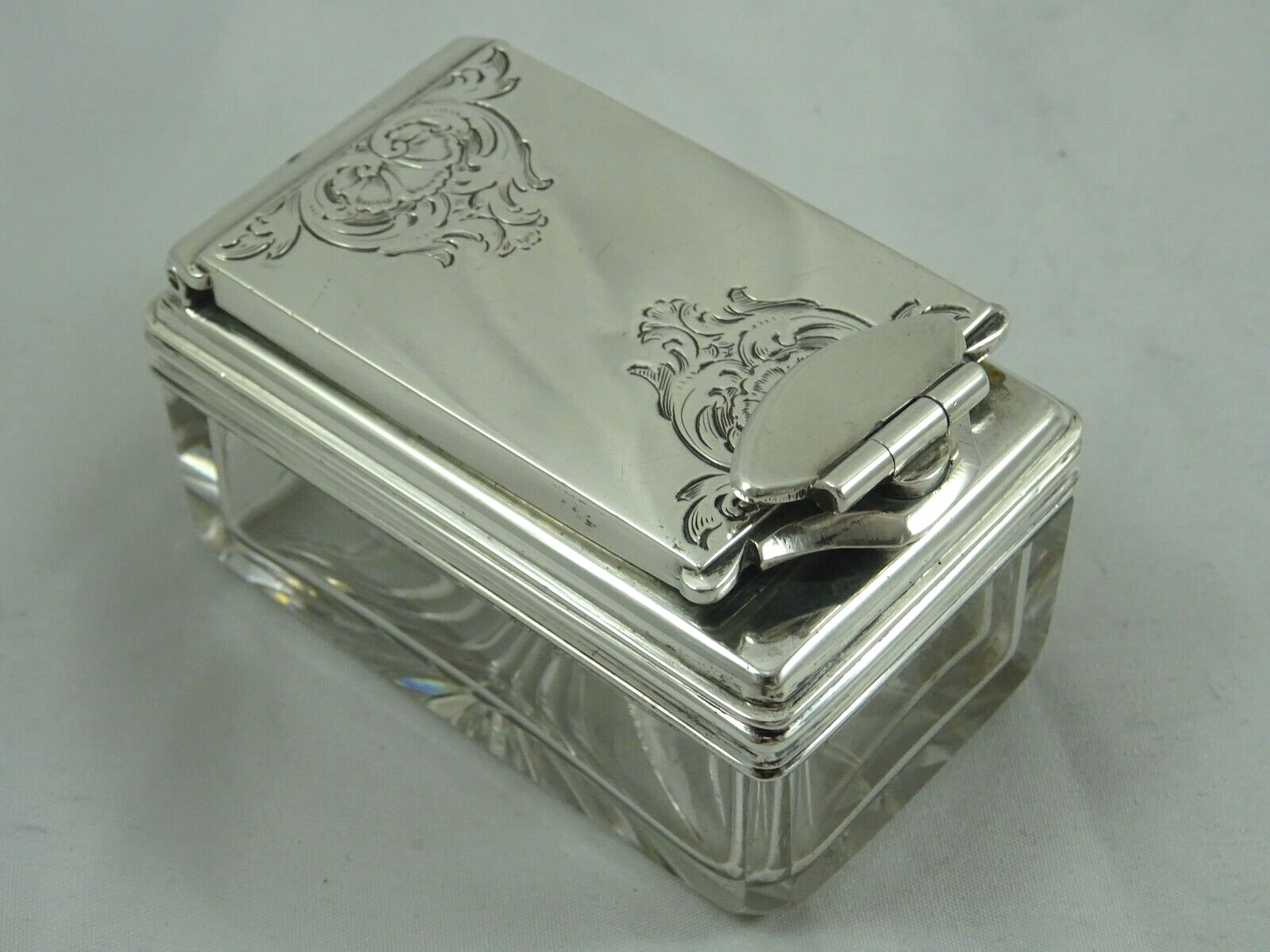 Silver Mounted Traveling Inkwell