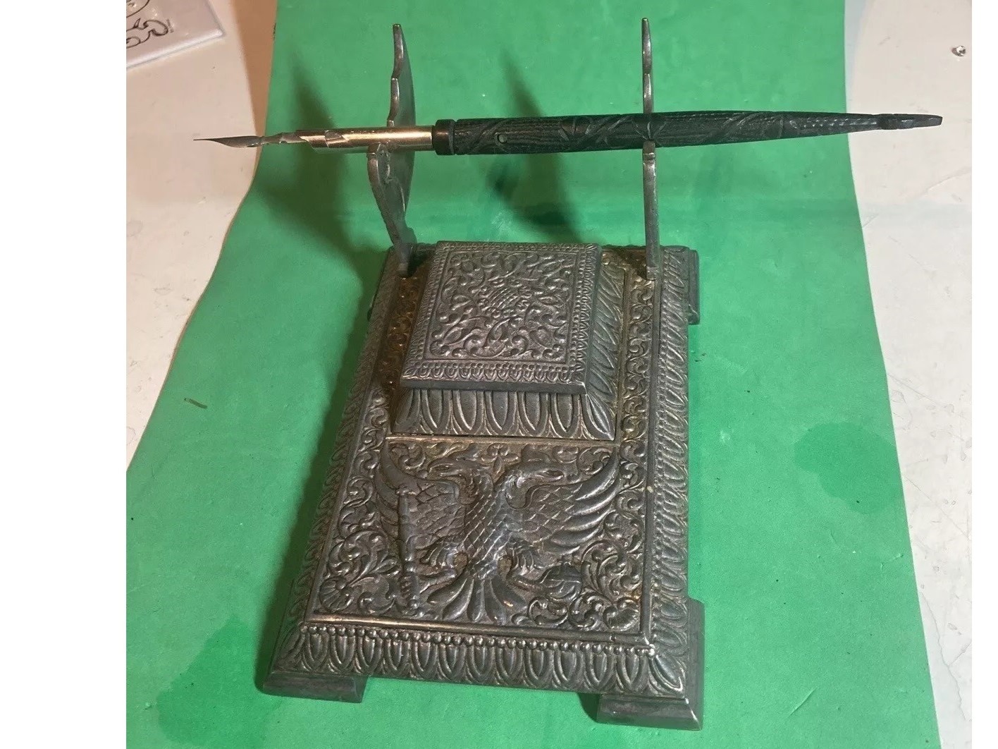 Inkstand with Double-Headed Eagle Insignia