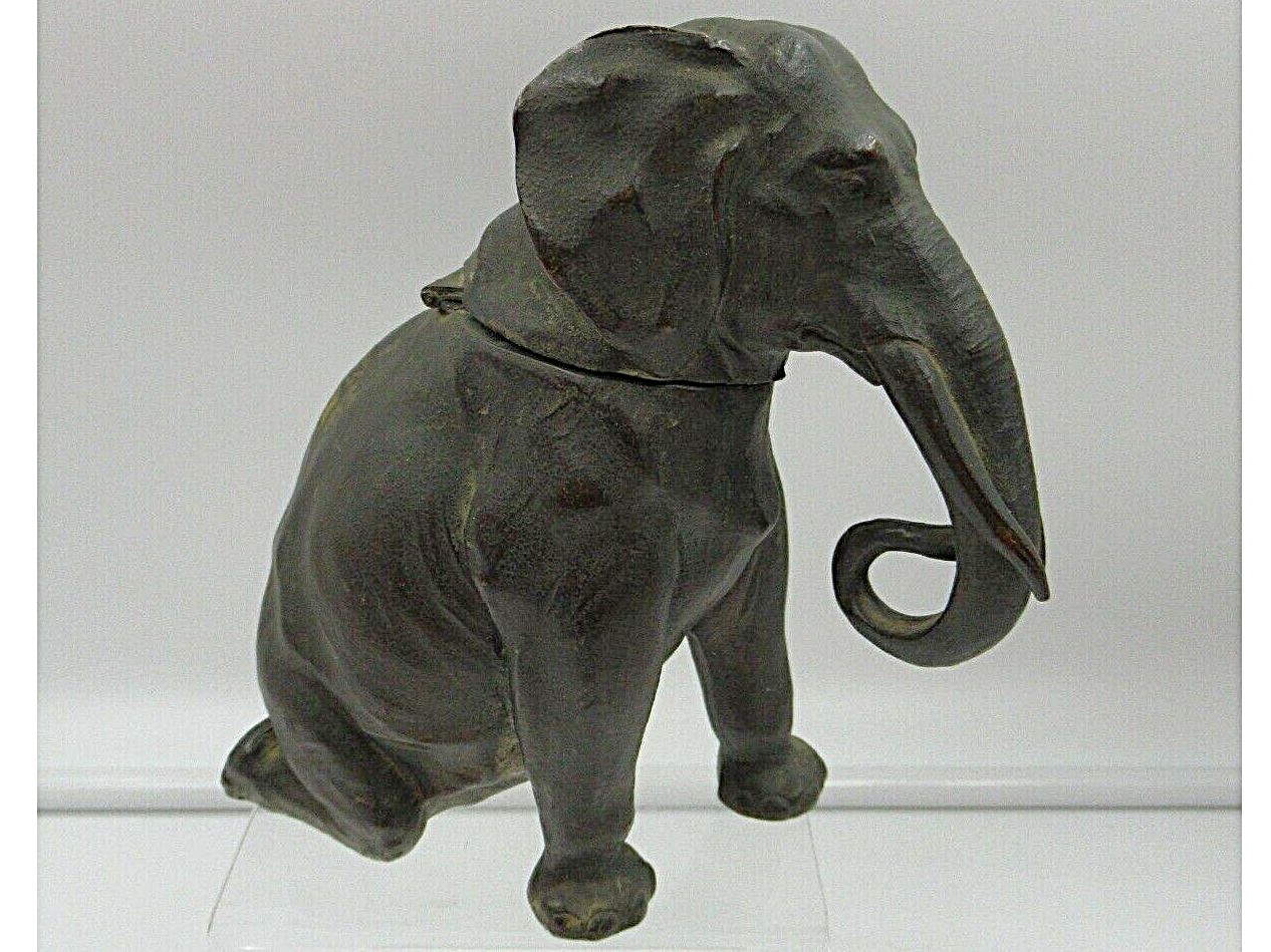 Sitting Elephant Inkwell
