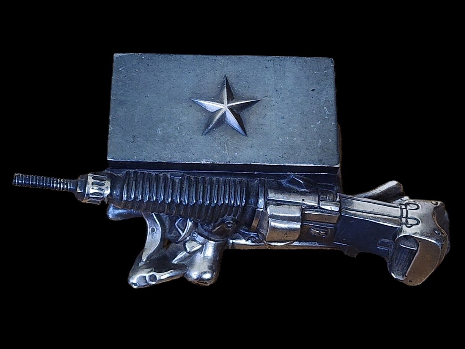 Machine Gun with Ammunition Box