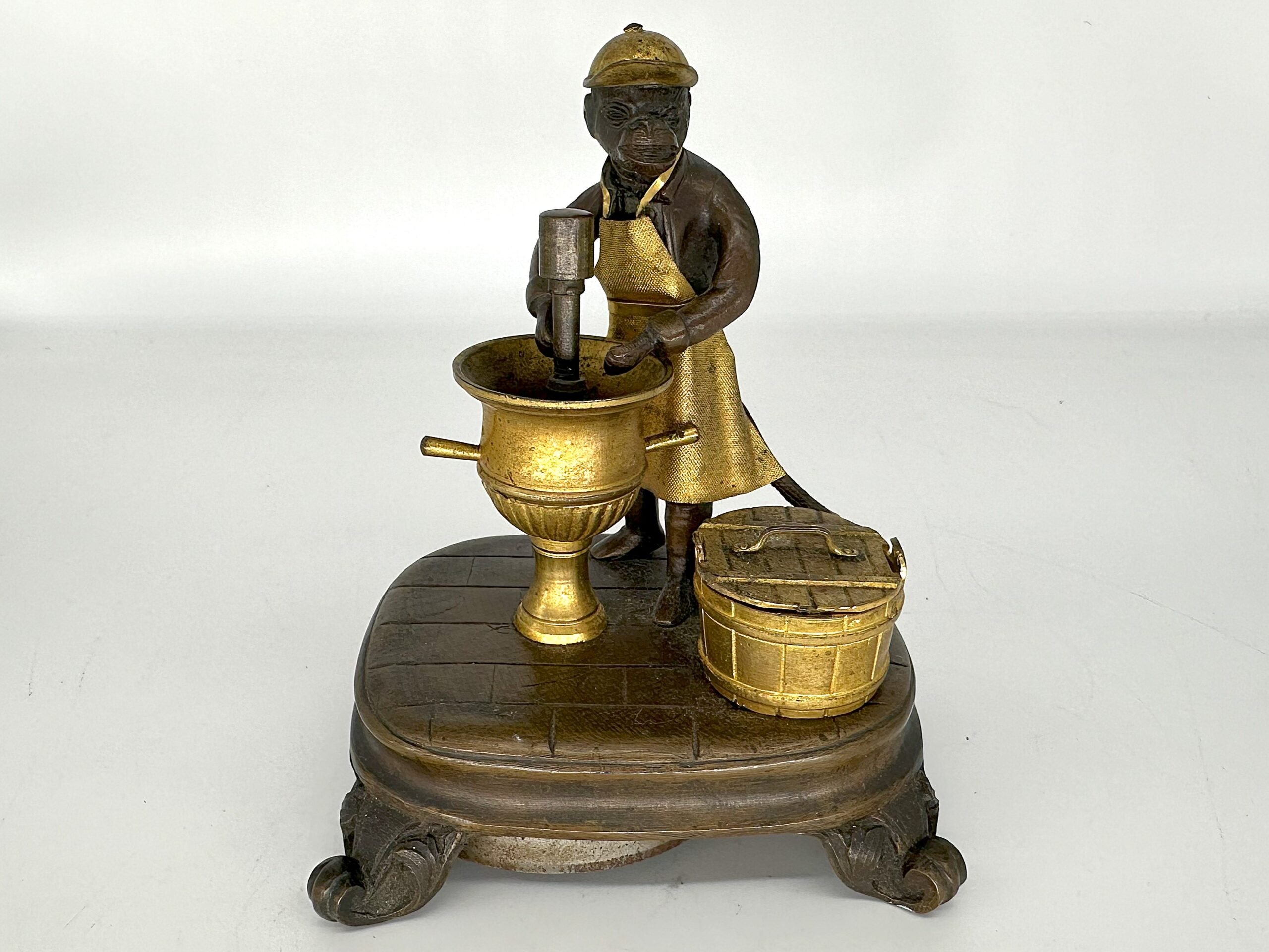Anthropomorphic Monkey Inkstand