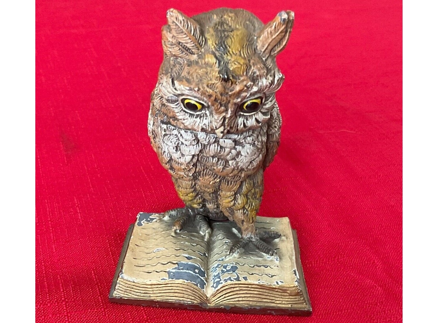 Owl Perched on an Open Book