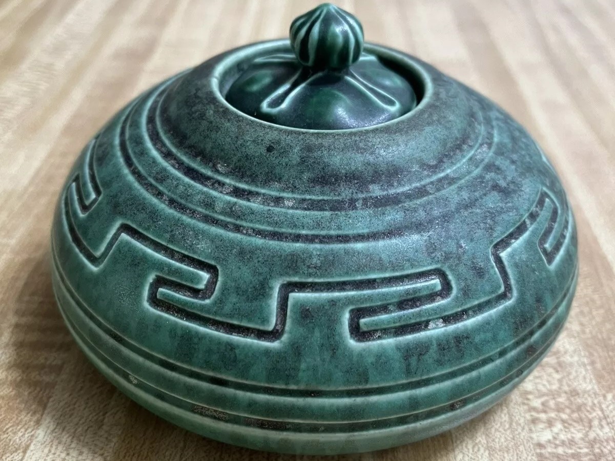 Rookwood Pottery Inkwell – Key Design