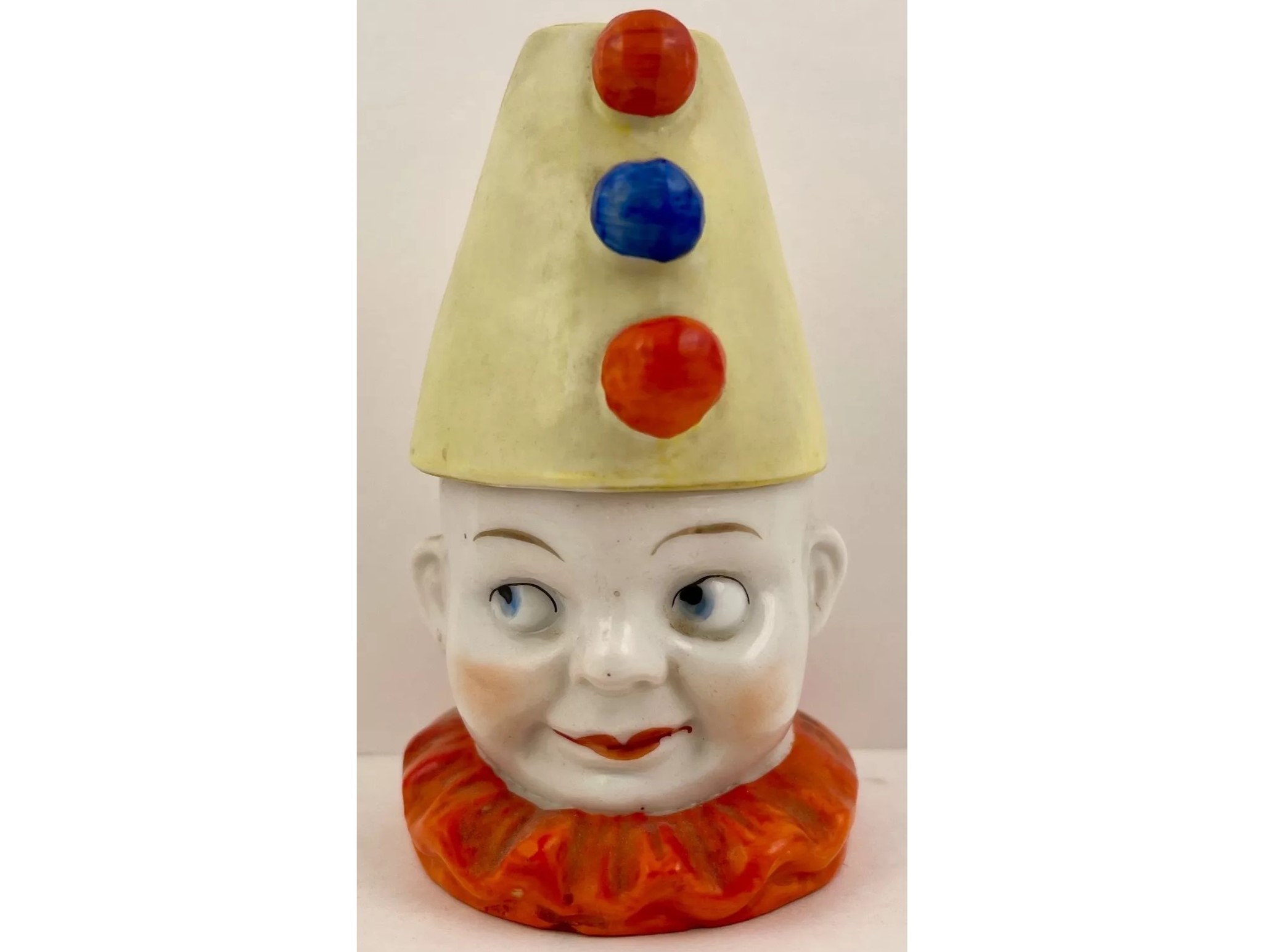 Porcelain Clown Inkwell