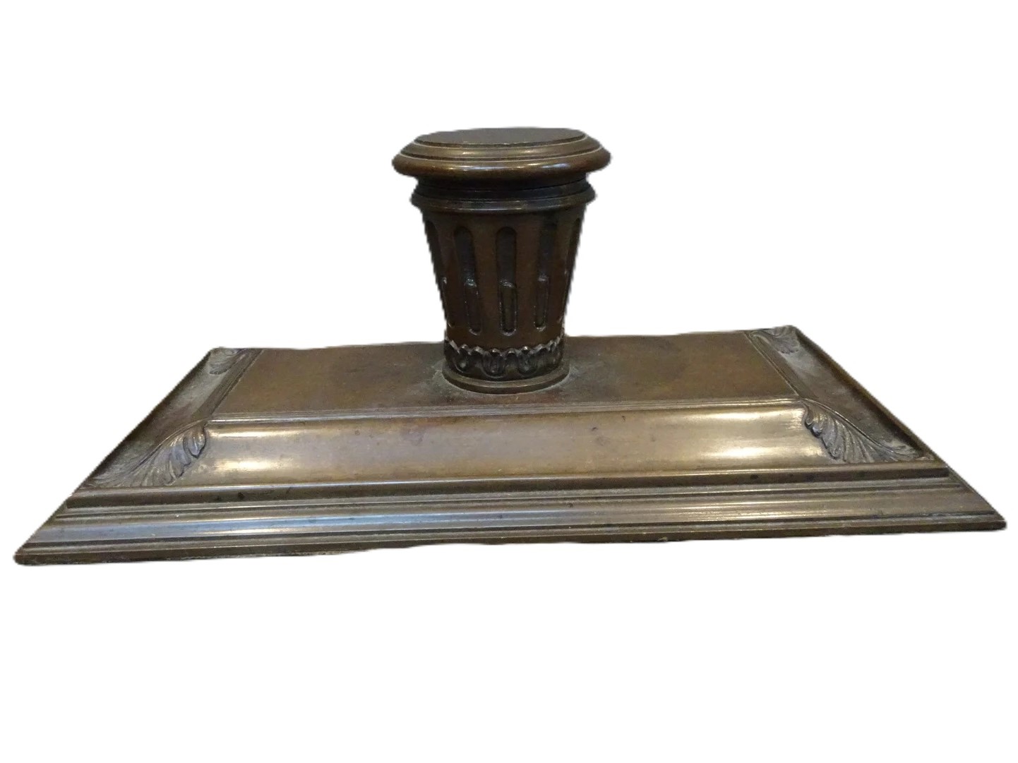 Cast Bronze Inkstand