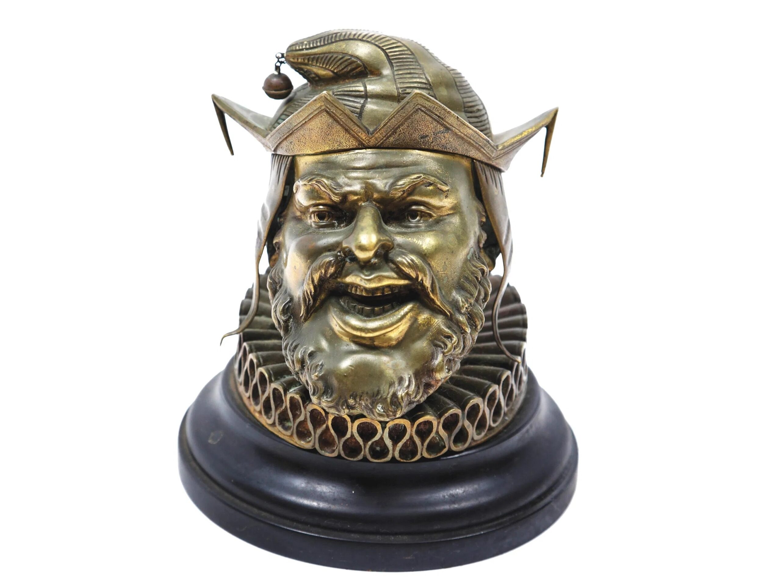 Figural Jester Inkwell