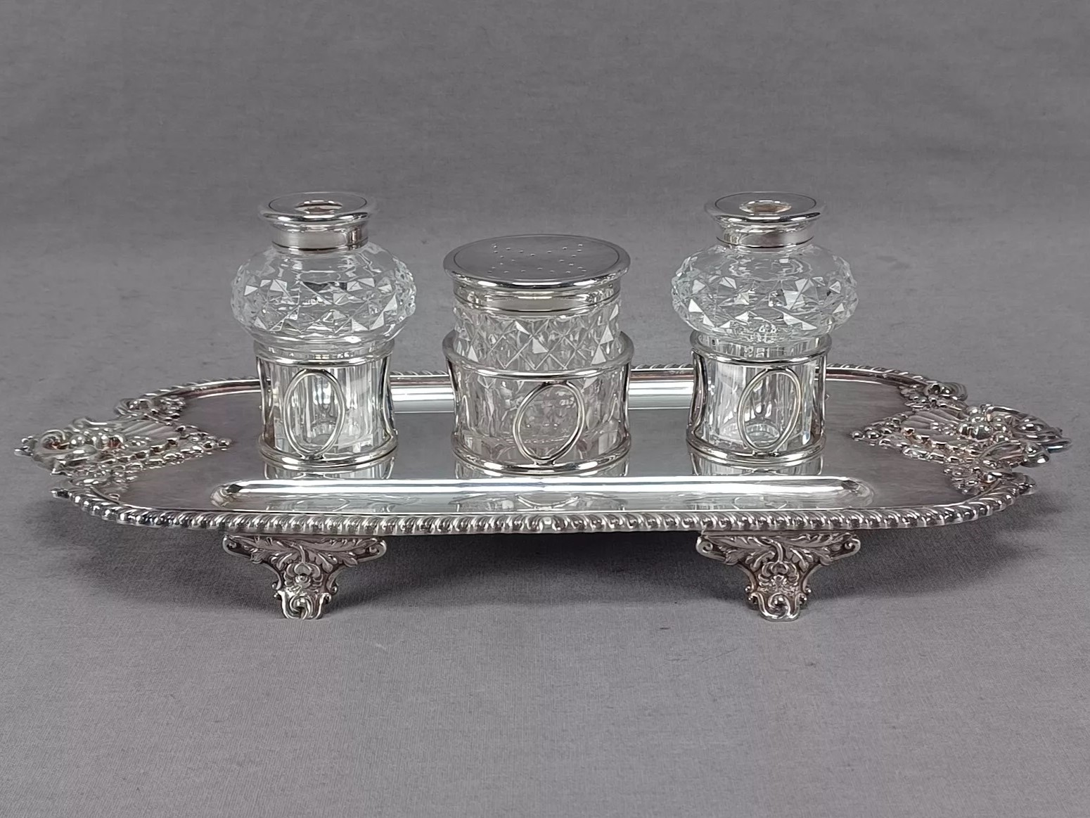 Barker Bros. Silverplate Inkstand