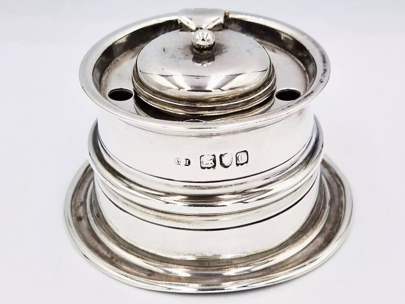 Sterling Silver Capstan Inkwell