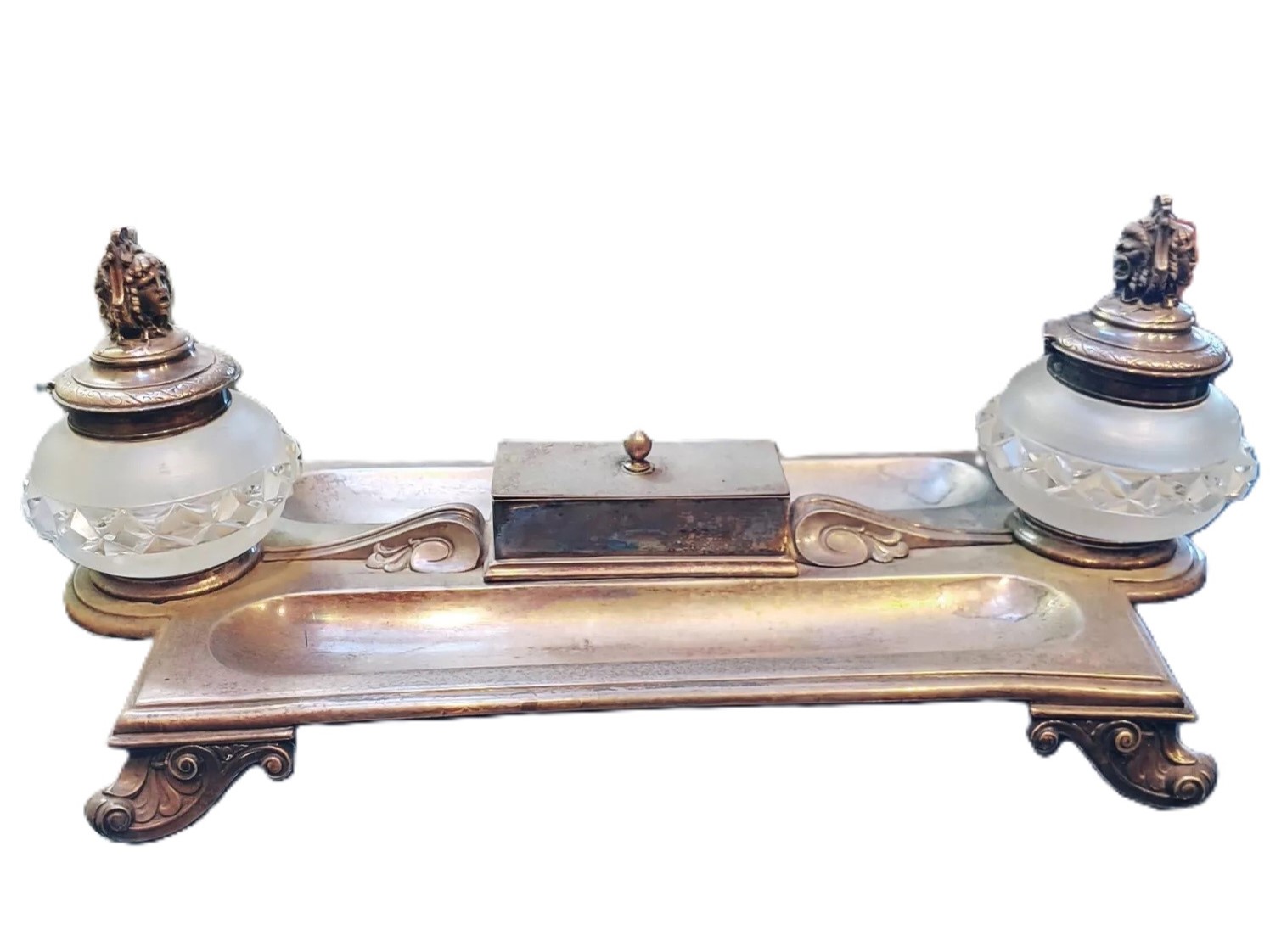 Silverplated Inkstand by Elkington