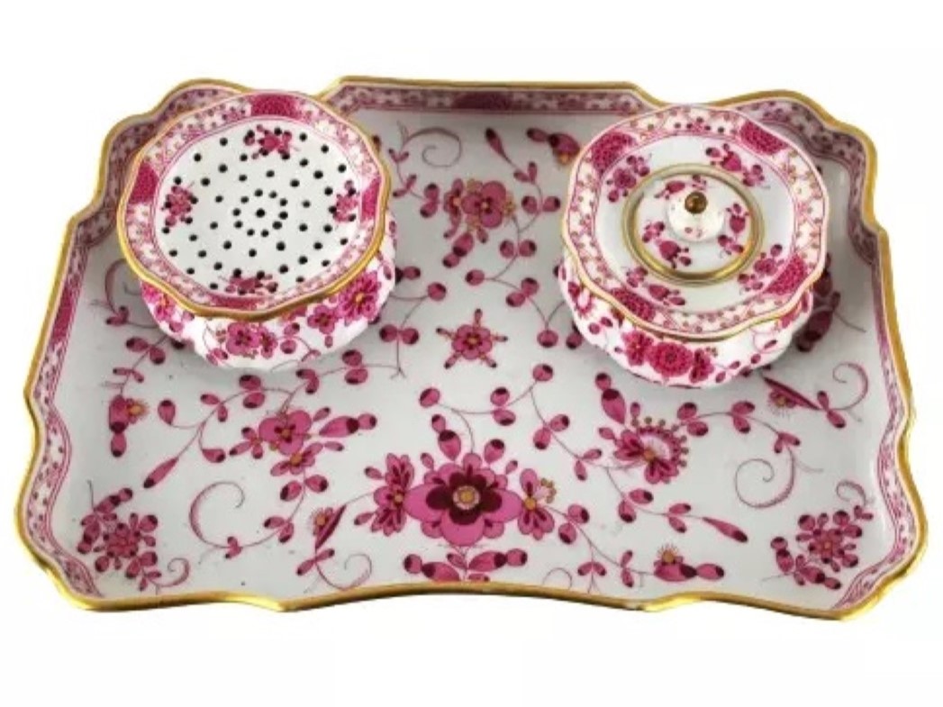 Meissen Porcelain Inkstand