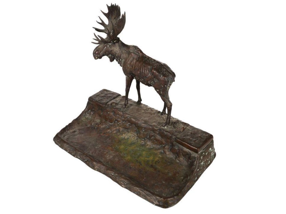 Moose Inkstand